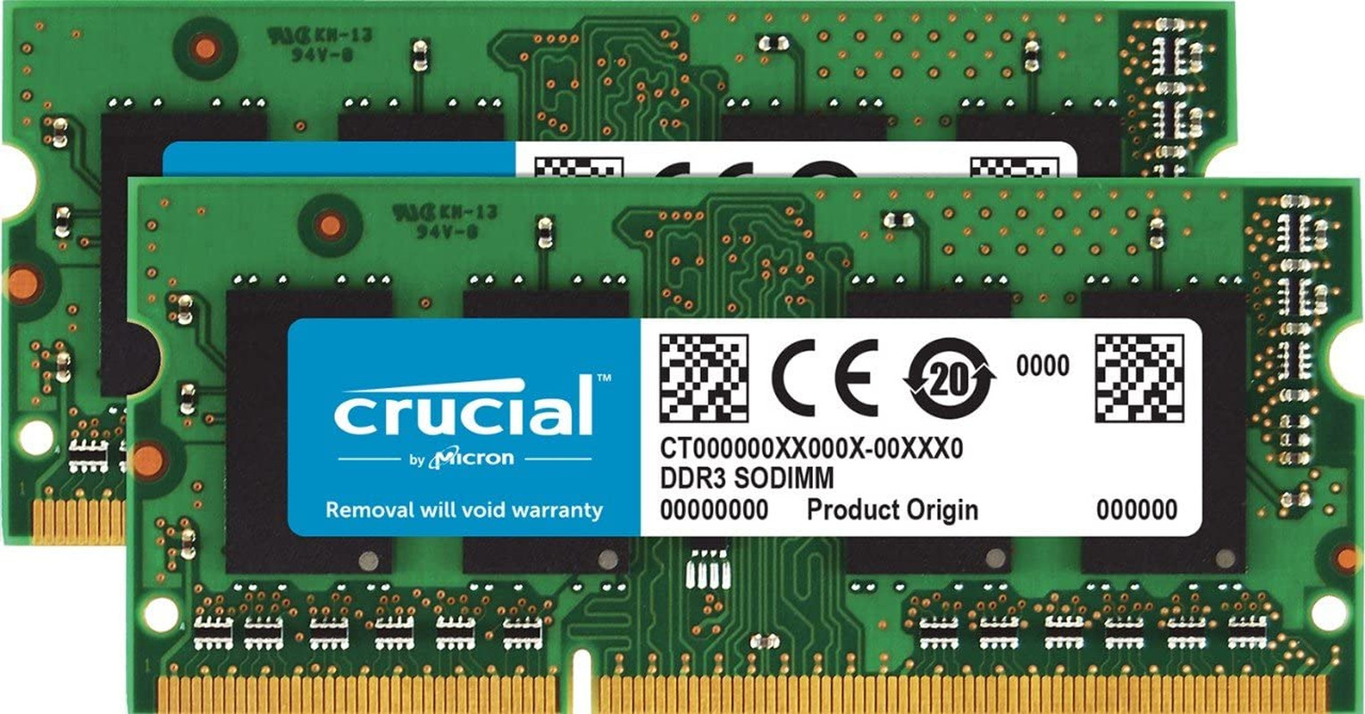 Crucial 16GB Kit (8Gbx2) DDR3 1866 Mt/S (PC3-14900) SODIMM 204-Pin Memory – CT2K