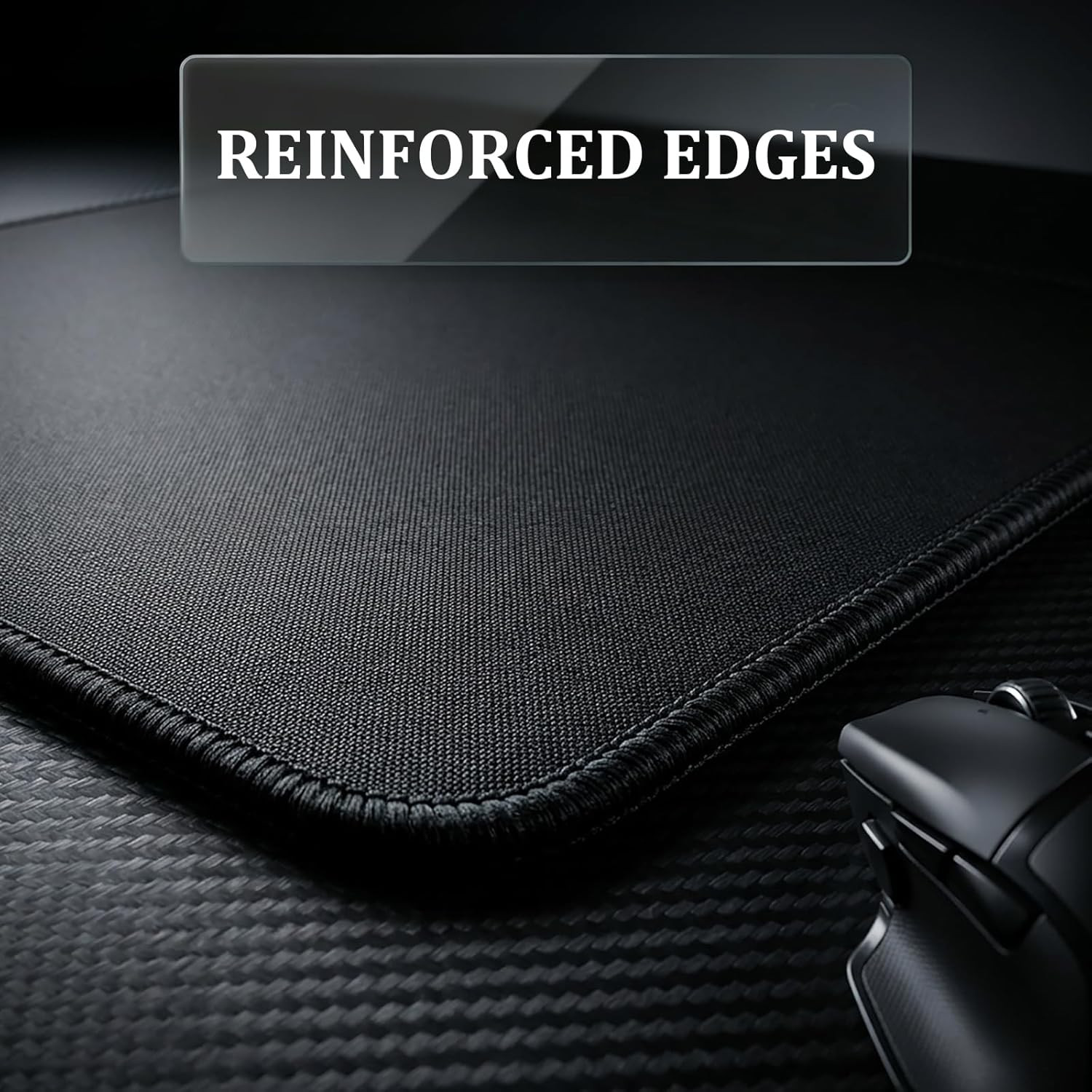 Non-Slip Rubber Base Mouse Pads with Anti-Fray Stitched Edges,9.84X11.81 in for