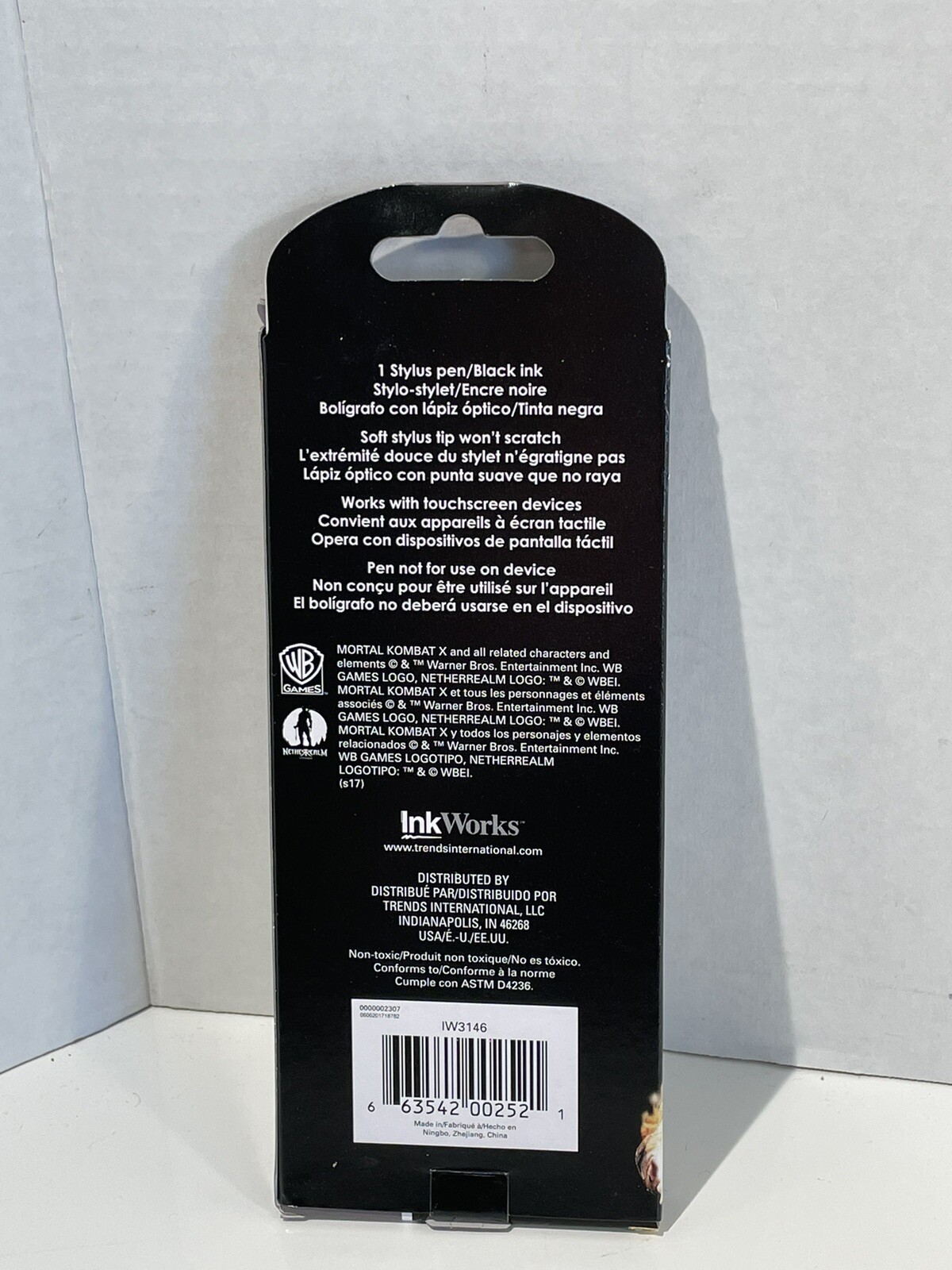 NEW INKWORKS Black Ballpoint BLACK Ink Stylus Pen ~ Varies Cartoon / Video Game
