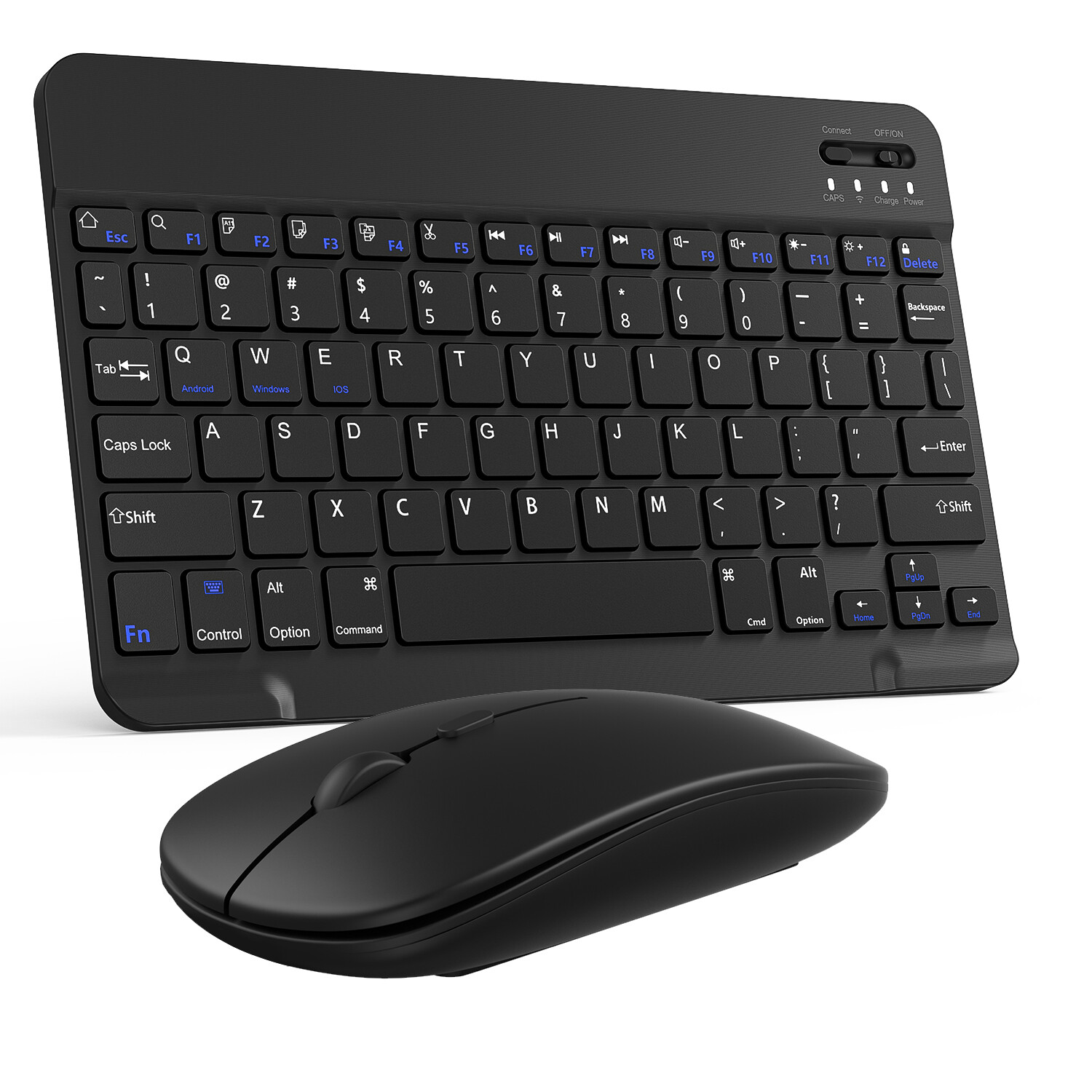 Keyboard and Mouse Combo Rechargeable Wireless For iPad, Laptop, Mac, PC