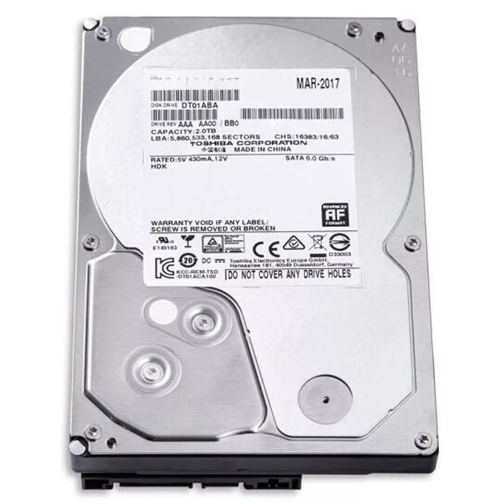compatible Toshiba C 2TB DT01ABA200V SATA 3.5″ Internal Hard Drive PC DVR CCTV
