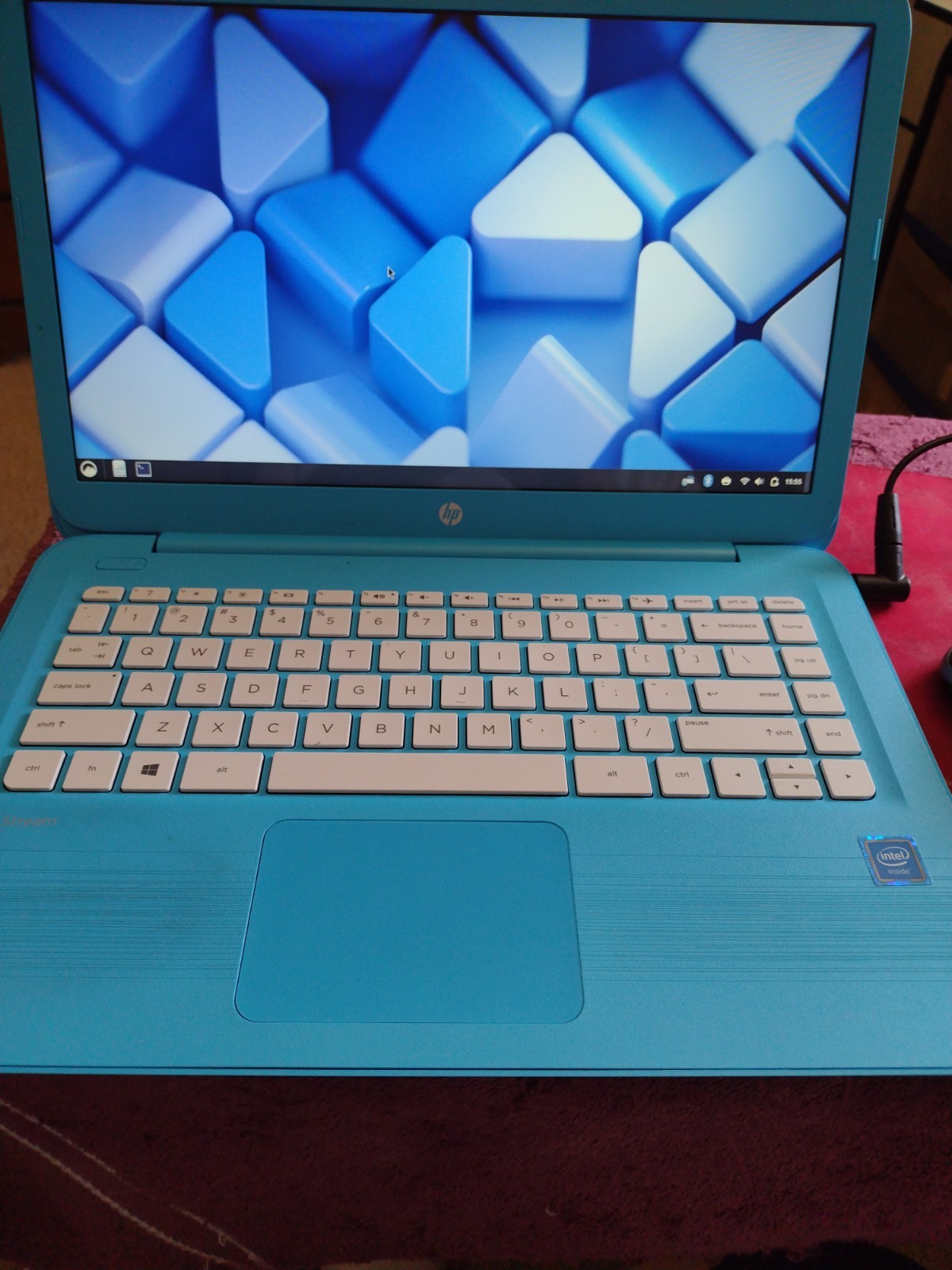 HP Stream 14-ax0XX 14in Intel Celeron 4GB RAM 32GB eMMC Blue LINUX DEBIAN OS 13