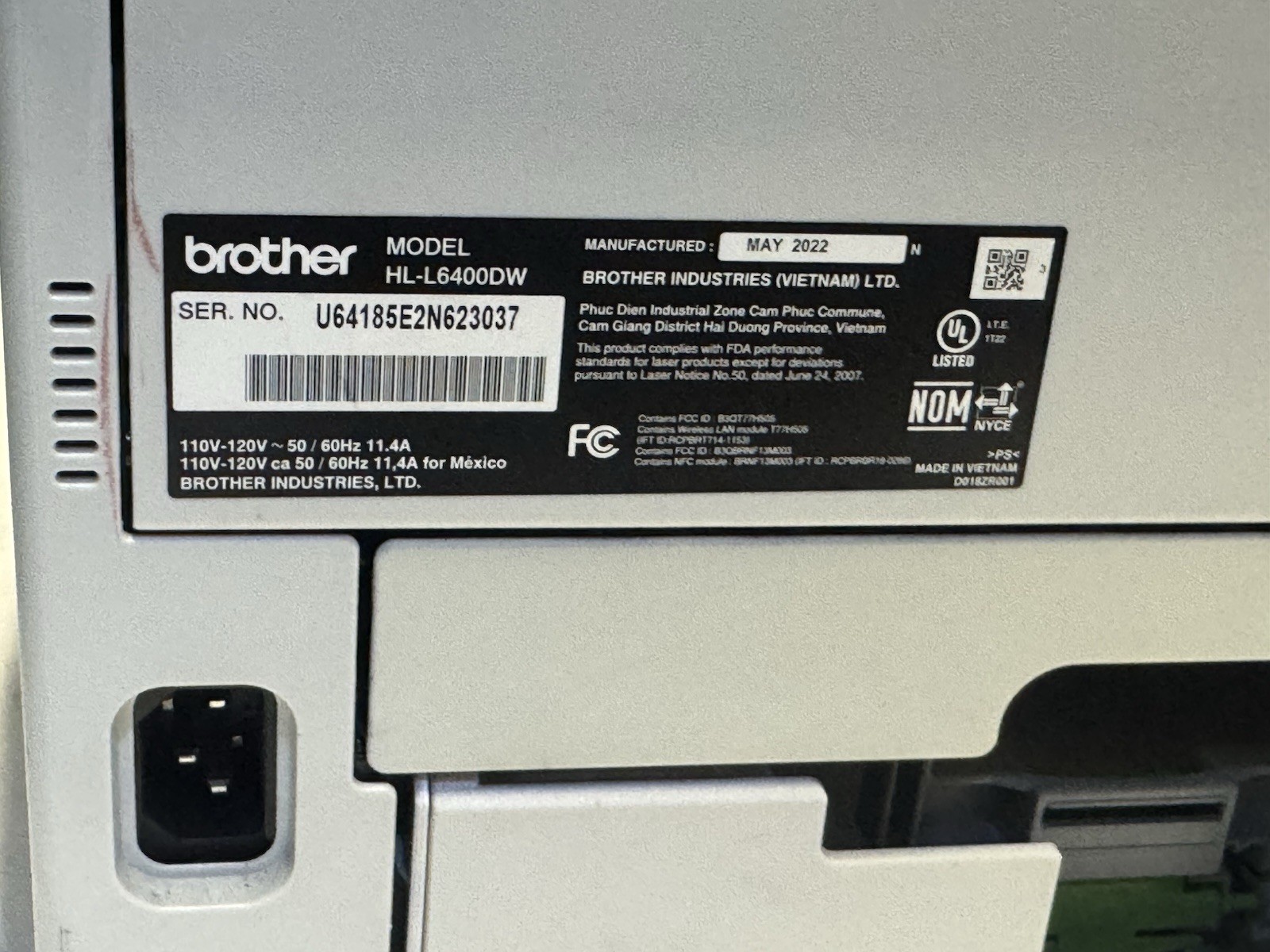 Brother HL-L6400DW Mono Laser Printer Wireless Duplex 52ppm – Tested Great