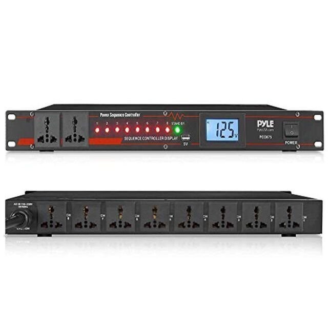 Pyle PCO875 13 Amp 2000W Rack Mount Digital Power Supply Controller Regulator