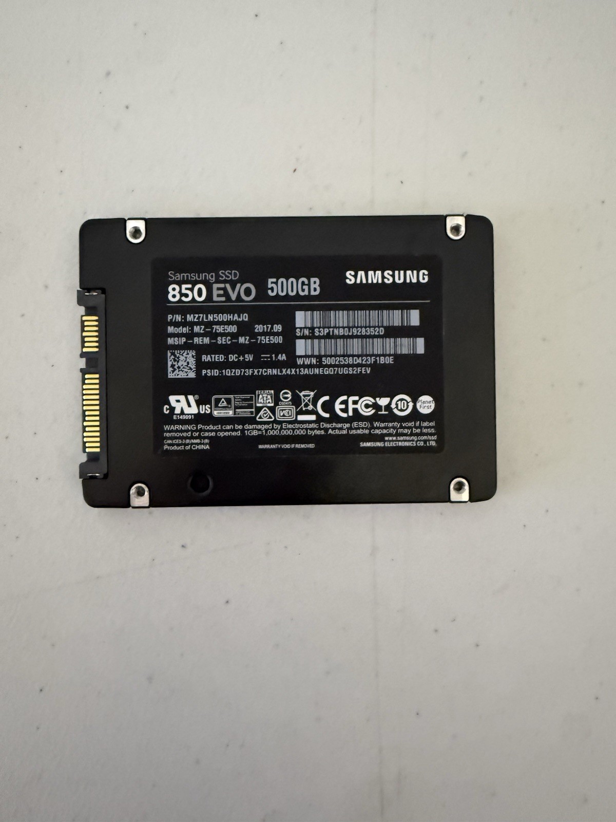 Samsung 850 Evo 500GB SSD