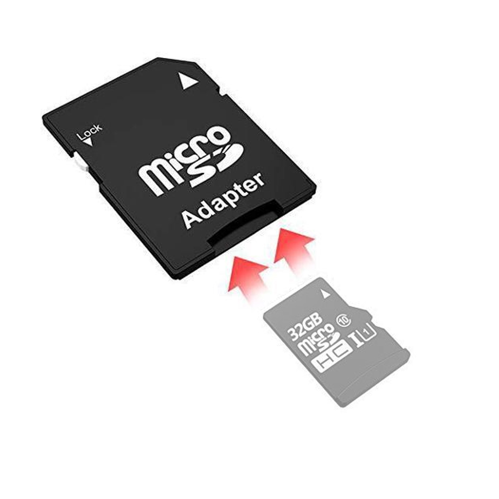 1-1000x Micro SD Adapter TransFlash TF To SD Memory Card Adapter Converter LOT