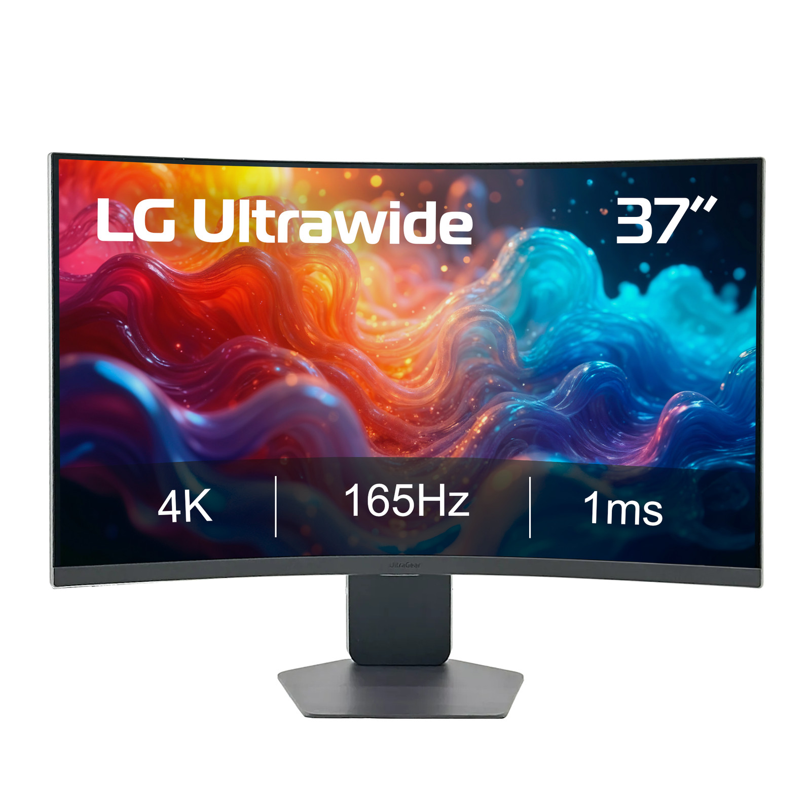 LG Ultragear 37″ 4K UHD 165Hz 1ms Curved Gaming Monitor w AMD Freesync 37G800A-B