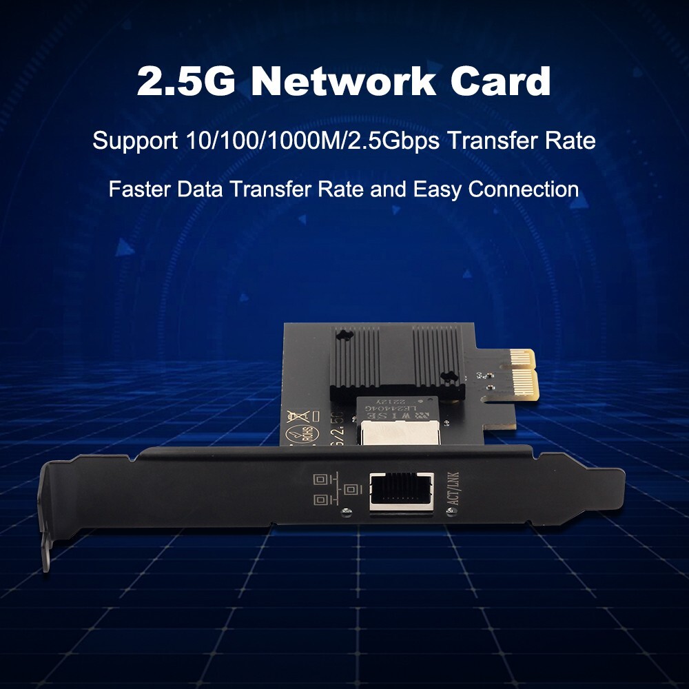 2.5G PCIE RJ45 Port Network Card Gigabit Ethernet LAN Adapter Intel I226 Chipset