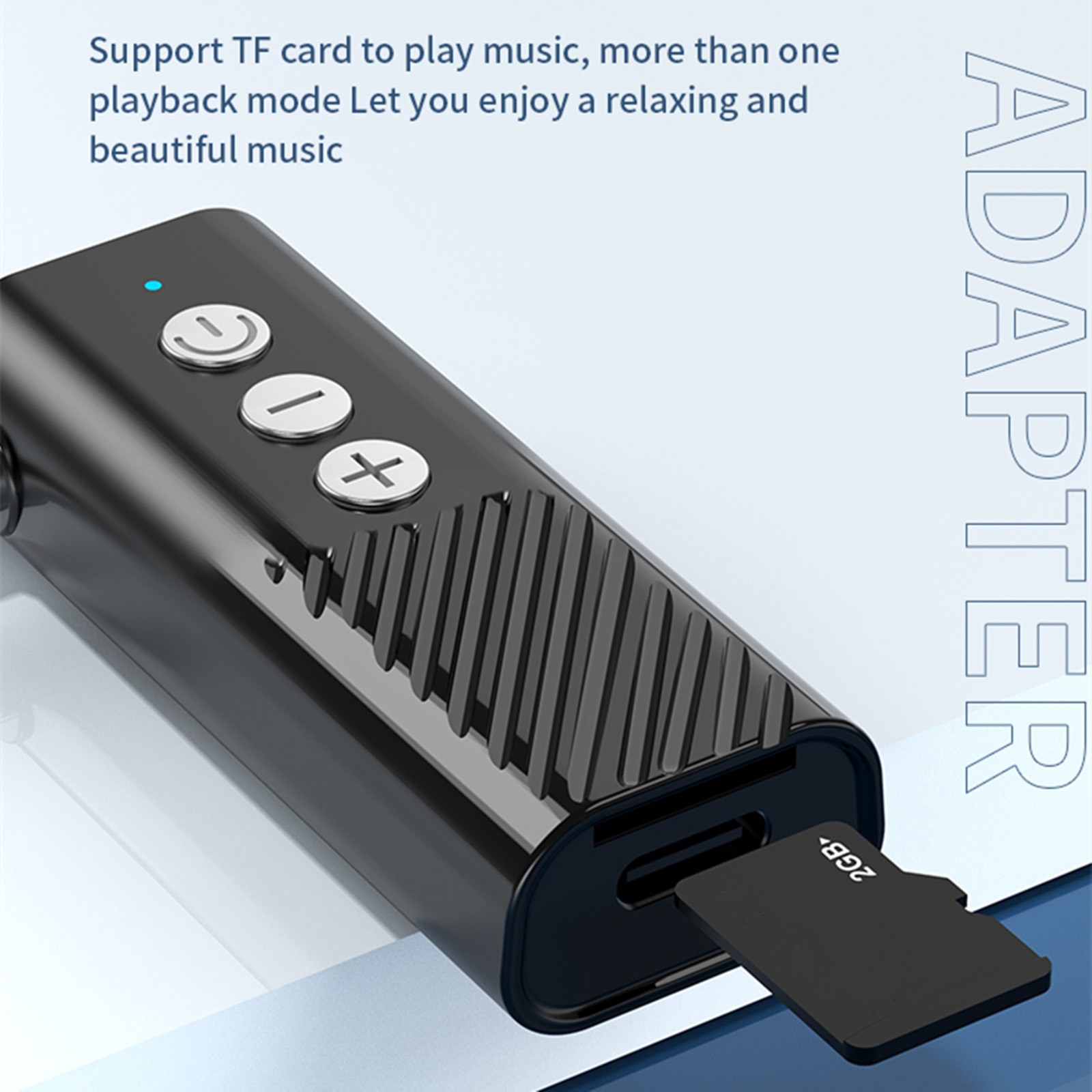 Jack Aux 5.3 Transmitter Receiver Adapter Audio 3.5mm 3-in-1 Wireless Bluetooth