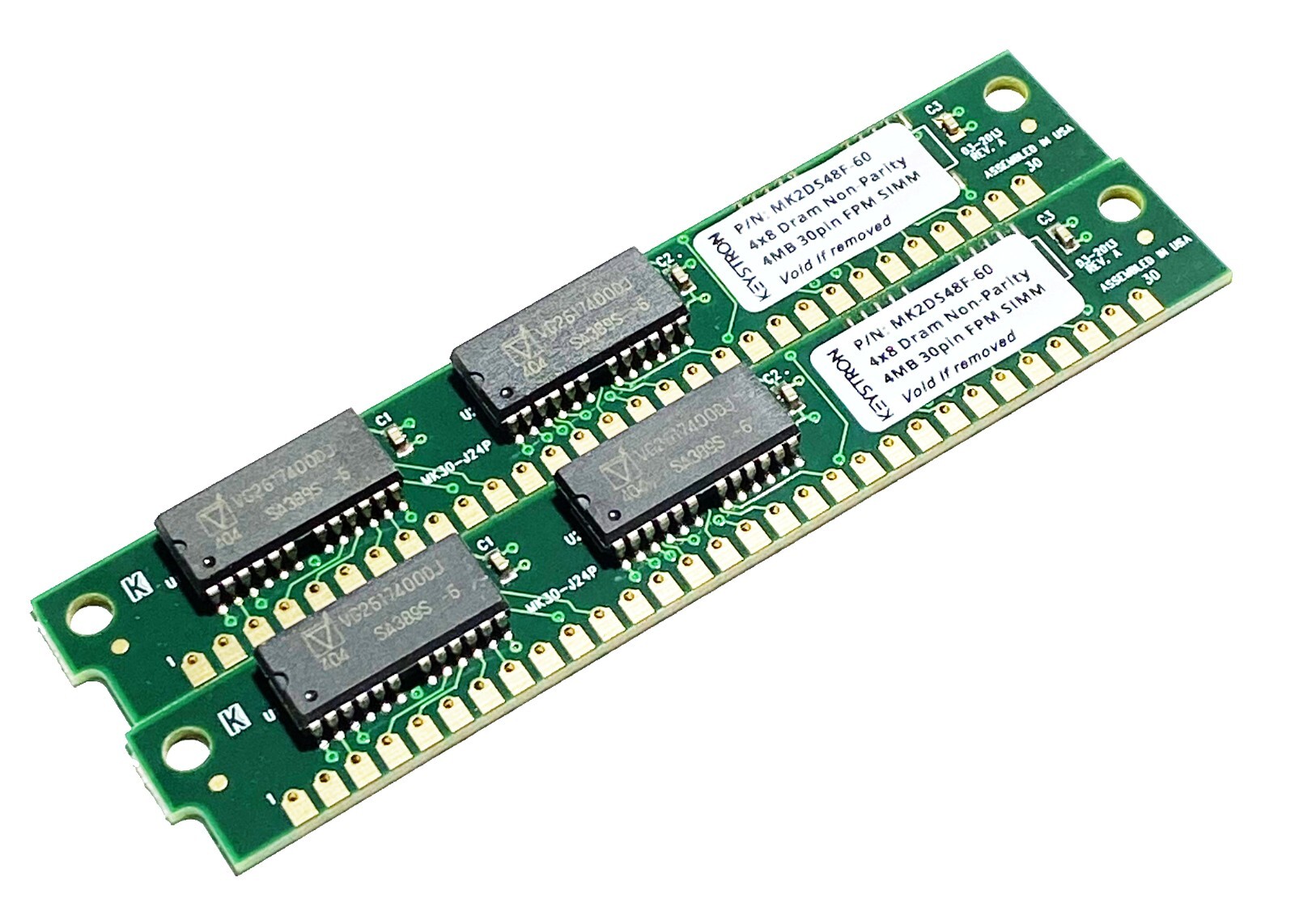 8MB 2x 4MB 30pin SIMM RAM MEMORY non-parity 4×8 30-pin Apple Mac PC Classic II