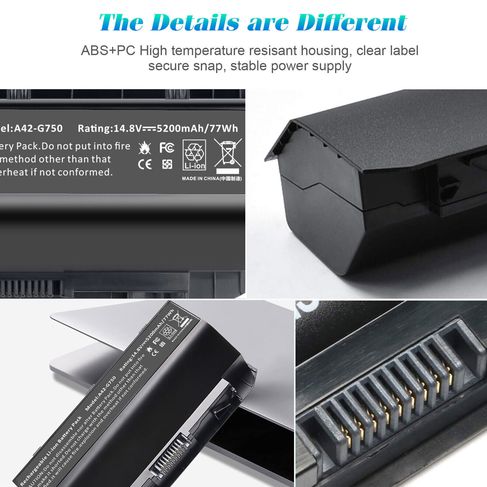 ✅ A42-G750 Laptop Battery for Asus G750 G750J G750JH G750JM G750JS G750JW G750JX