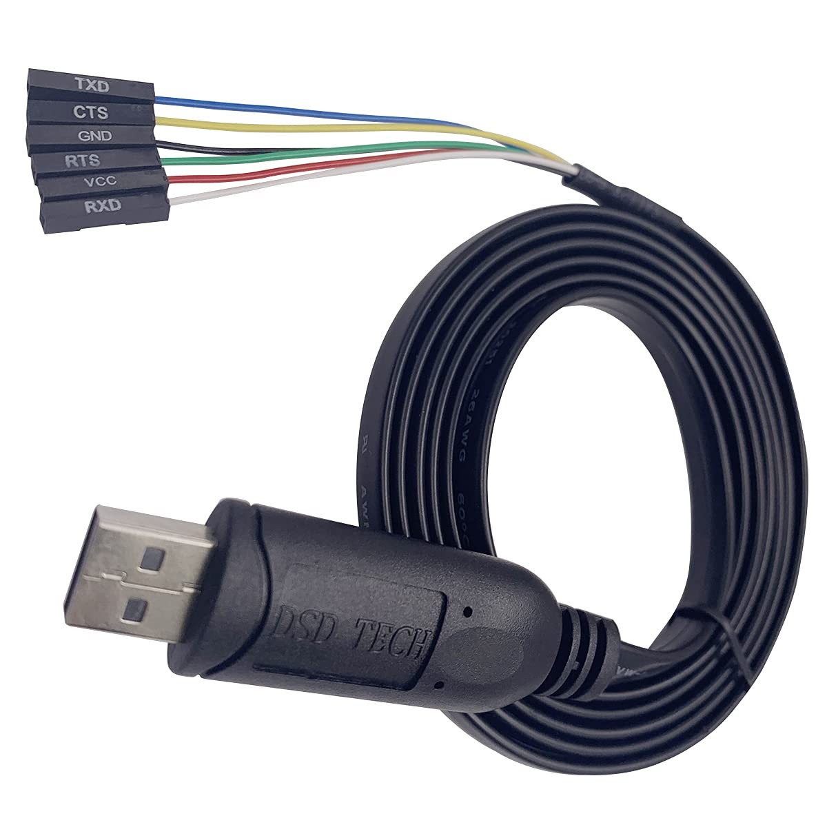5.9-Ft SH-U09G USB to TTL Serial Cable with Built-in FTDI FT232RL IC Chip