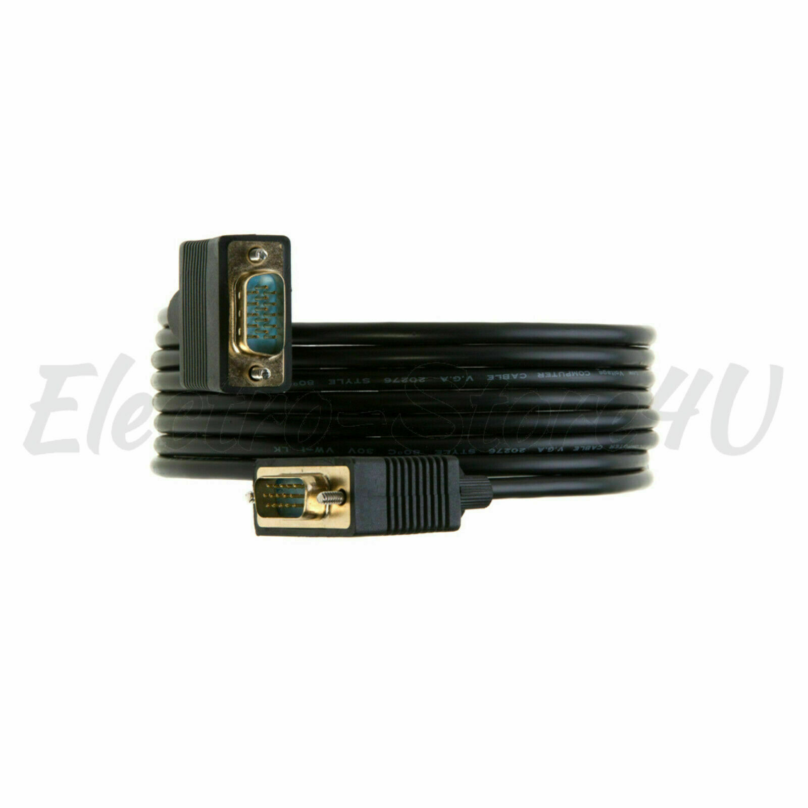 SVGA Super VGA Male Monitor Cable 3ft 6ft 10ft 15ft 25ft 30ft 50ft 100ft Lot