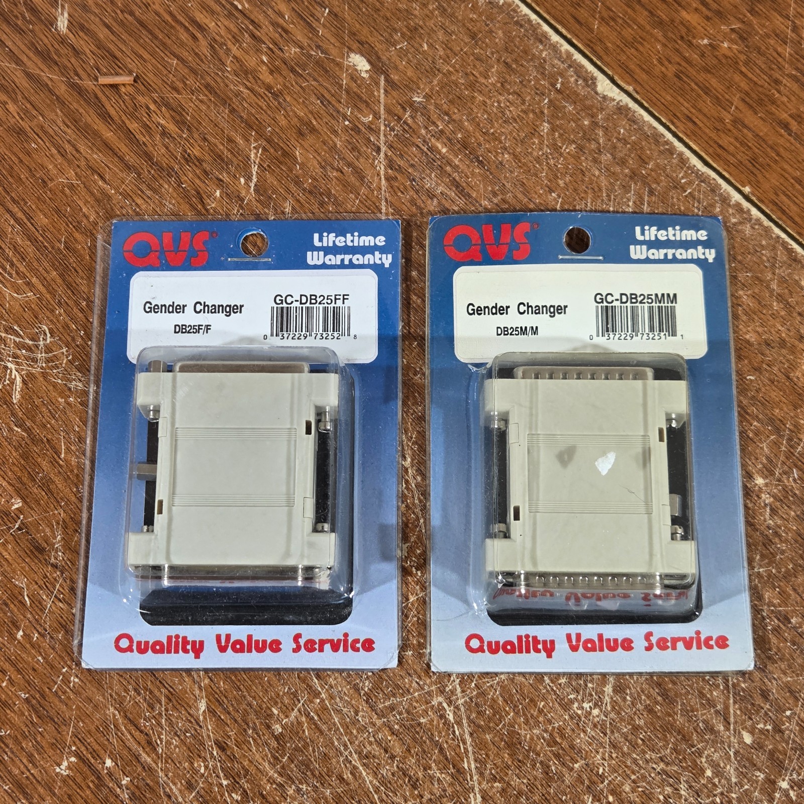 Vintage QVS 25 pin Gender Changer GC-DB25FF & GC-DB25FF
