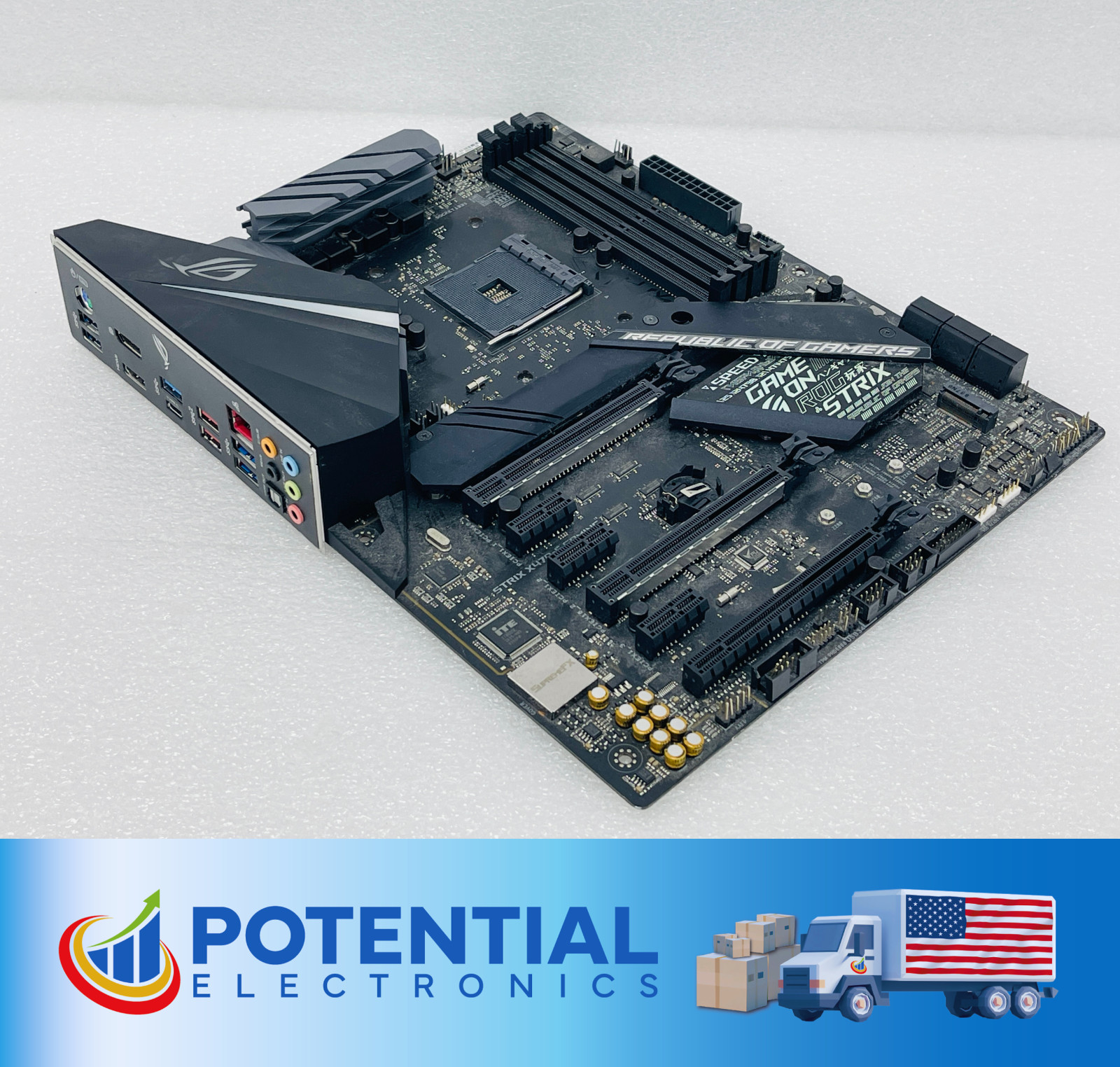 USED – Asus ROG Strix X470-F Gaming AM4 ATX AMD DDR4 Motherboard (READ)