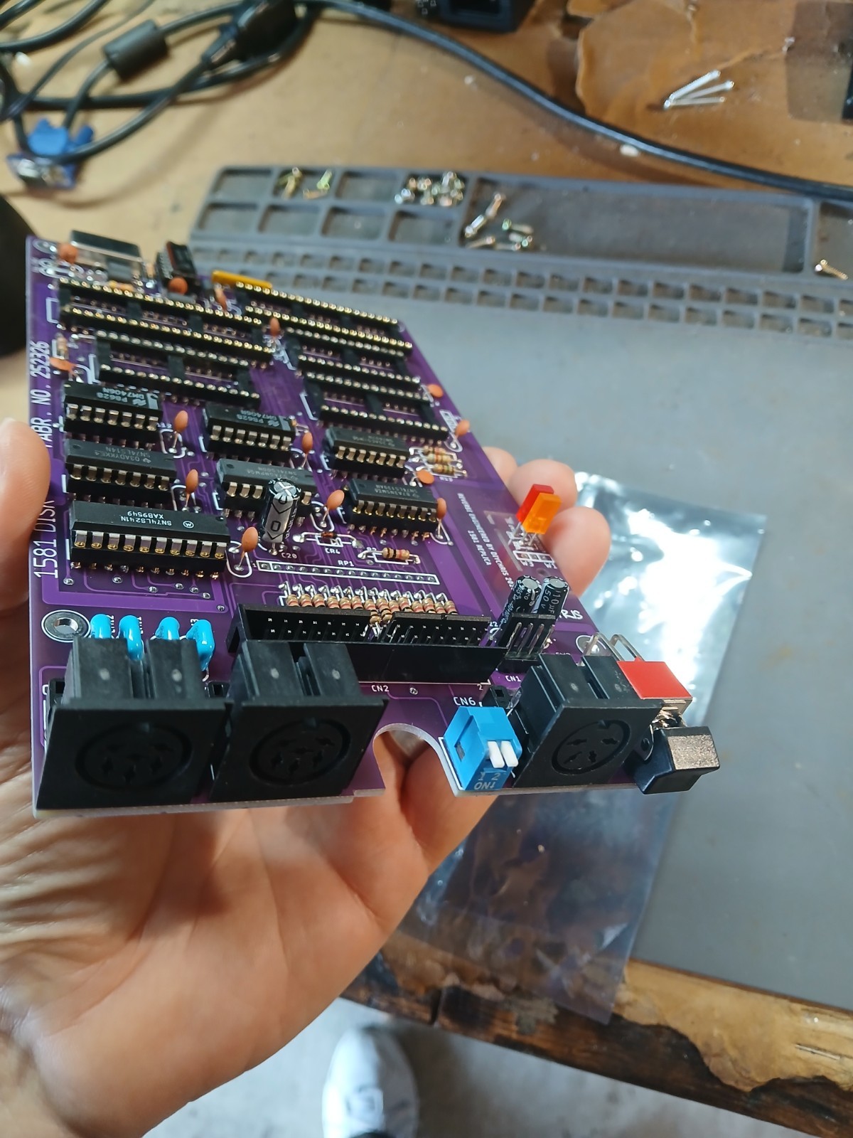 COMMODORE 1581 REPLICA BOARD | NEW LOGIC CHIPS | US SELLER
