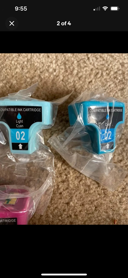 Ink Cartridge Replacement 02 Combo Pack 7 for HP Printer