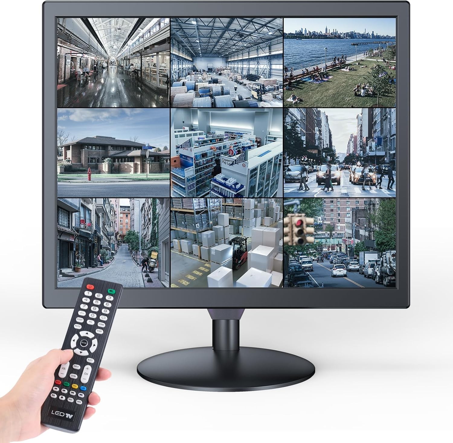 Eyoyo 17″ Security Camera Monitor 1280×1024 AV HDMI VGA BNC Video Audio Screen