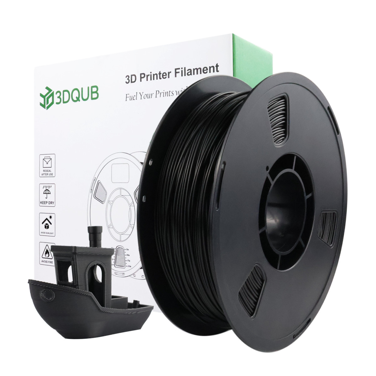 3DQUB PETG Filament 1.75mm 1KG Spool(2.2lbs) 3D Printer Filament