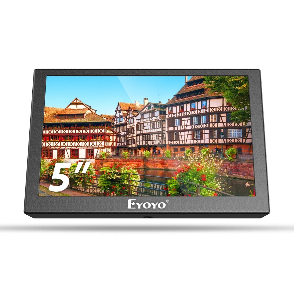 Eyoyo 5” Portable Monitor Mini TFT LCD Screen Small Camera Video Monitor PC Car