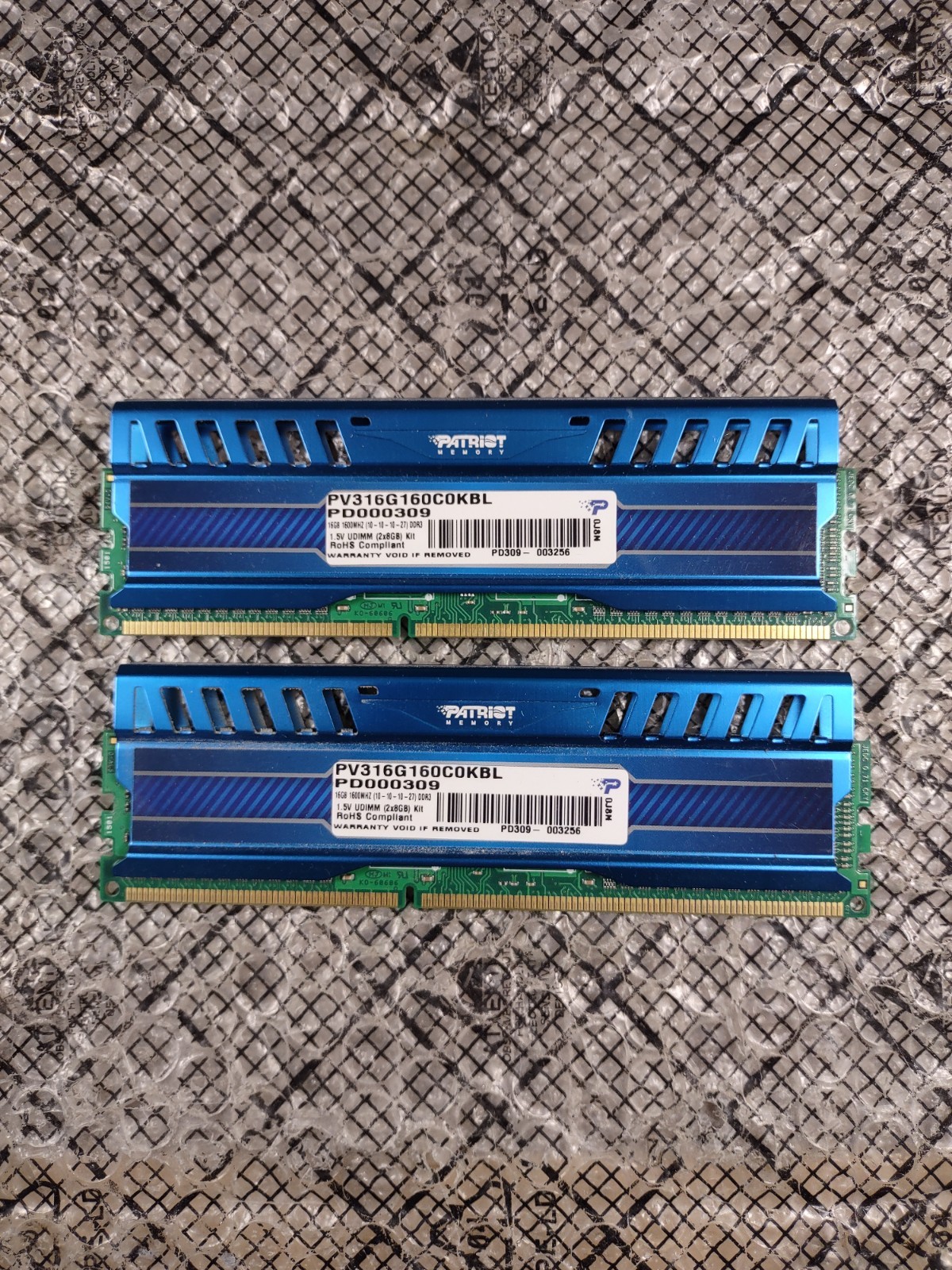 16GB (8GBx2) Patriot Viper PC3-12800 Non-ECC DDR3 Ram PV316G160C0KBL