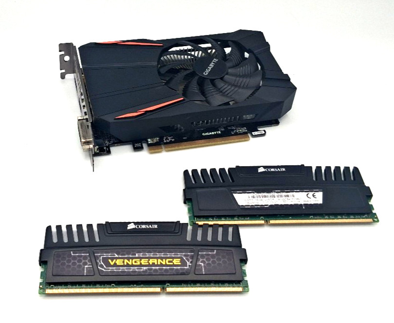 Gigabyte Radeon RX 550 2GB Graphics Card +Corsair Vengeance 16GB DDR3 RAM Tested