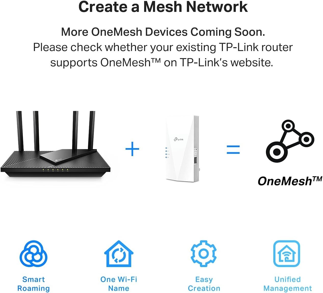 TP-Link AX1500 WiFi Extender Internet Booster(RE500X), WiFi 6 Range Extender