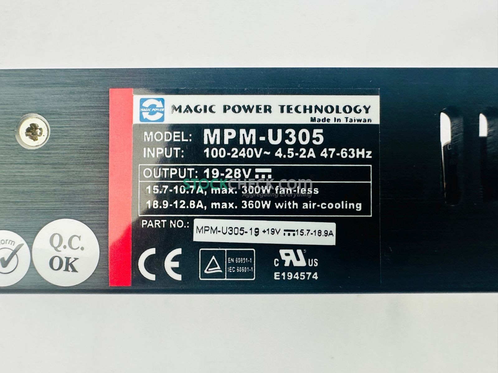 Magic Power Technology MPM-U305 MPM-U305-19 Power Supply