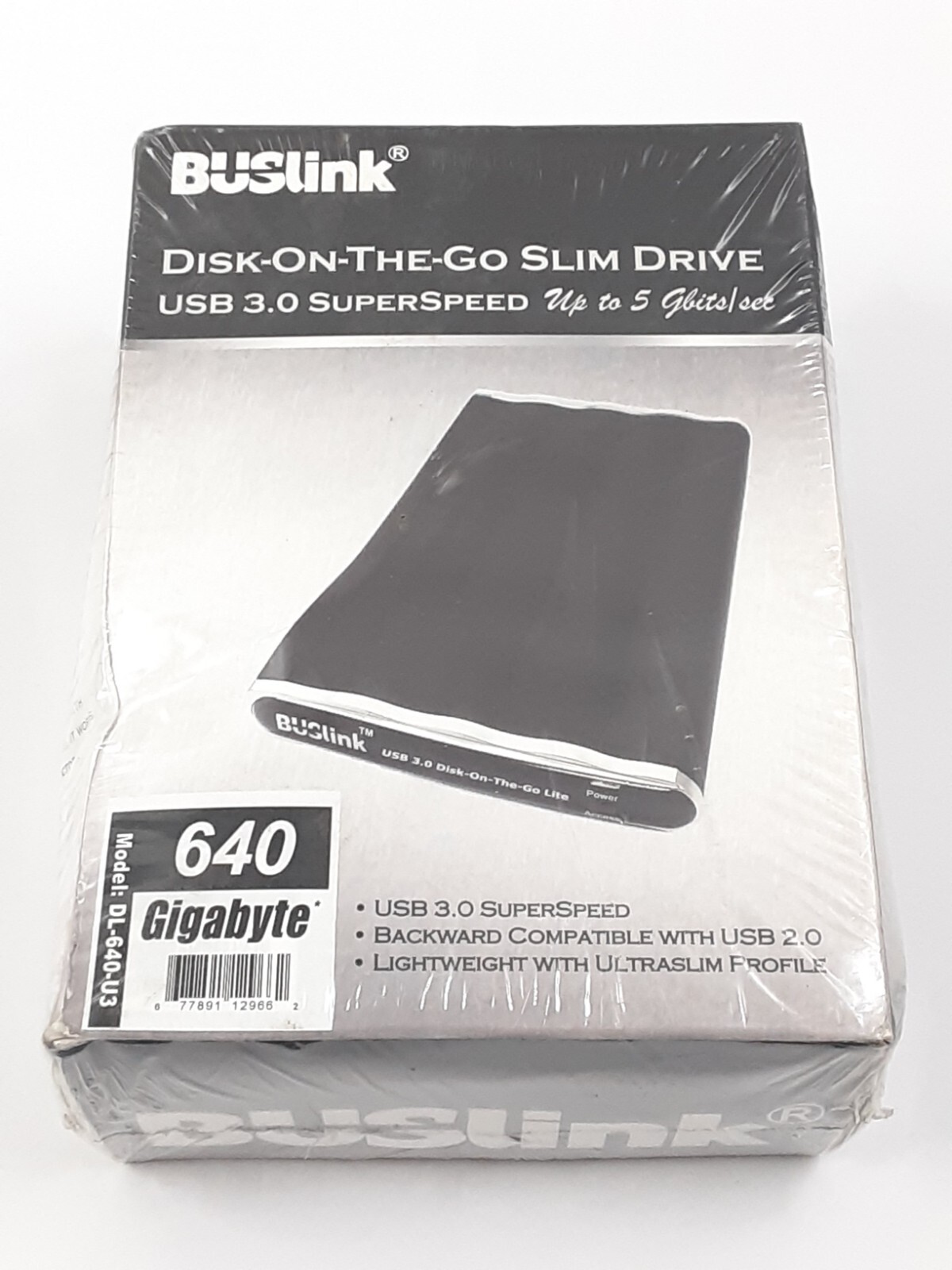 BUSlink Disk-On-The-Go Slim Drive USB 3.0 Superspeed 640GB DL-640-U3