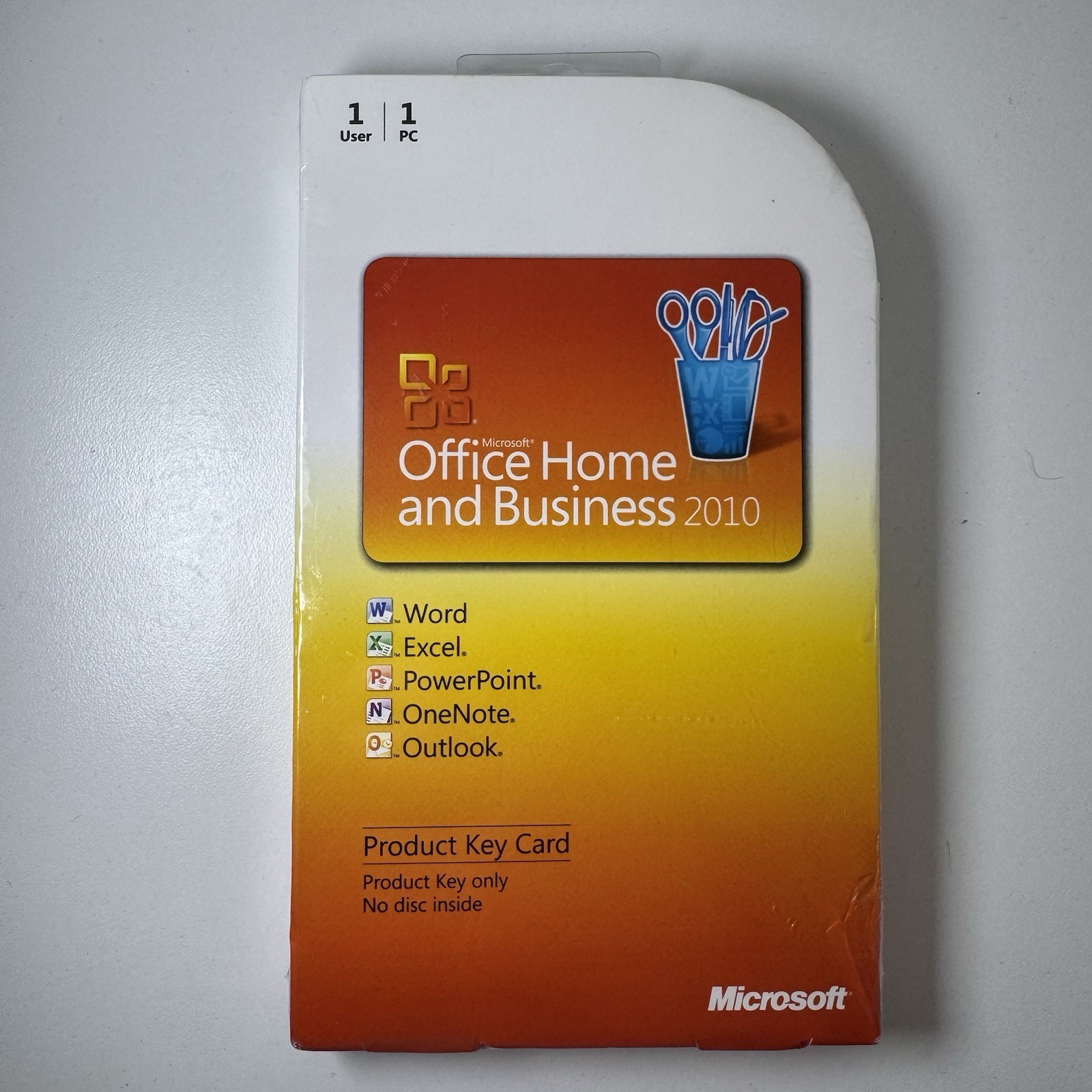Microsoft Office Home and Business 2010 Product Key Card PKC New Sealed 1 PC