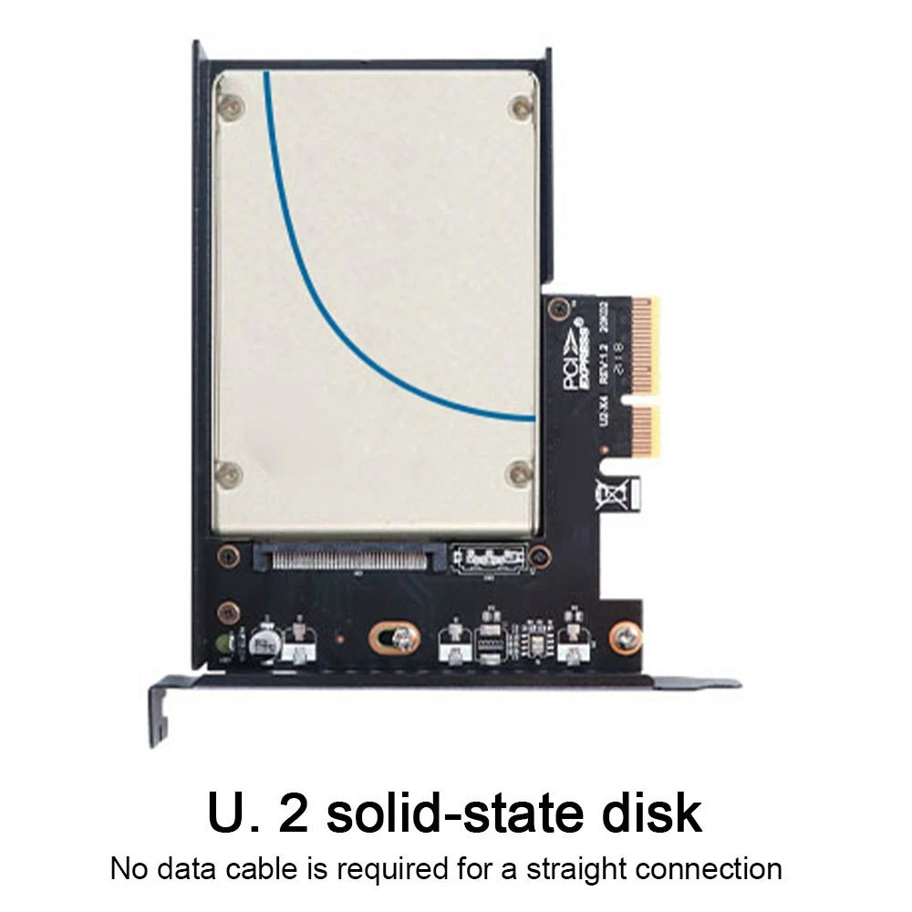 U.2 to PCIe Adapter PCI-E 4.0 X4 to 2.5 Inch U.2 Extension Cards