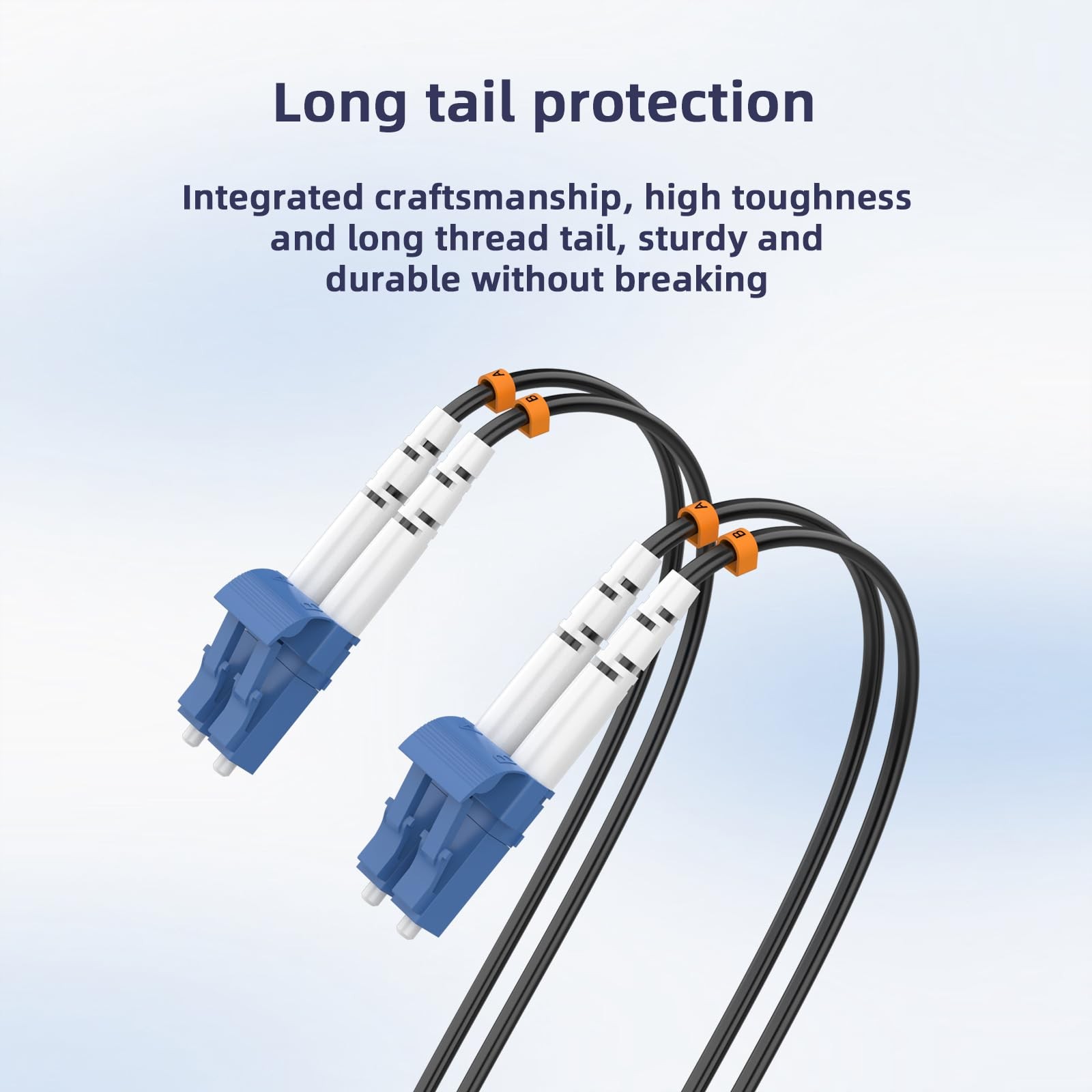 100M LC to LC Outdoor Armored Duplex SM Fiber Optic Cable Jumper 9/125