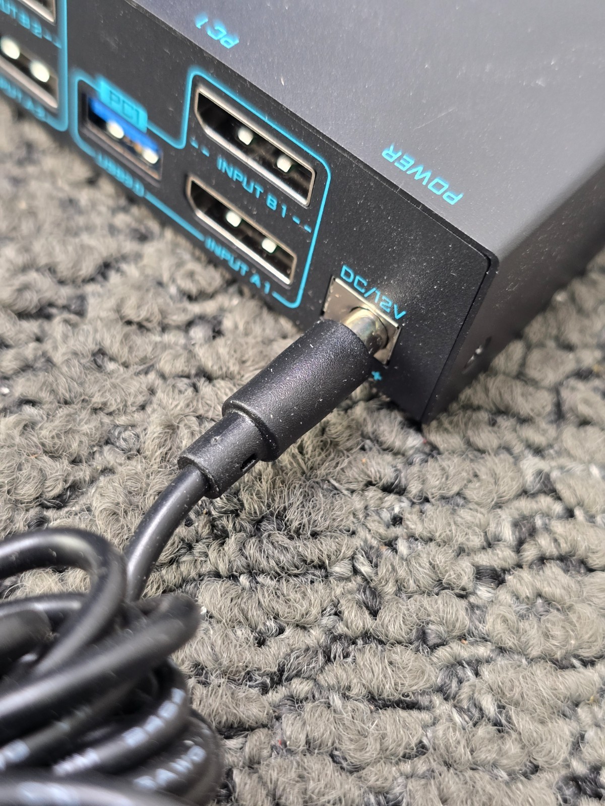 KCEVE 8K Dual DP/USB KVM Switch, Black 8K 30Hz, 4K 144Hz, USB 3.0