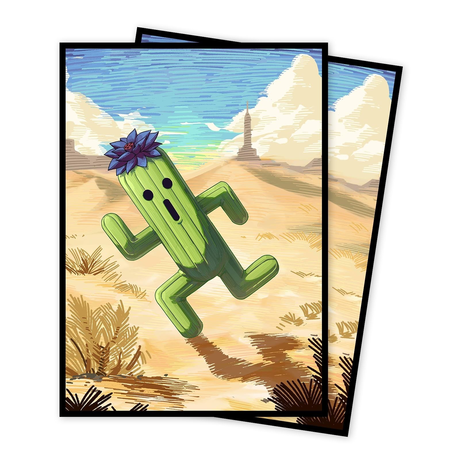 MTG Card Sleeves(Cactus Black Lotus) Art Card Sleeves Deck Protector, Clear F…