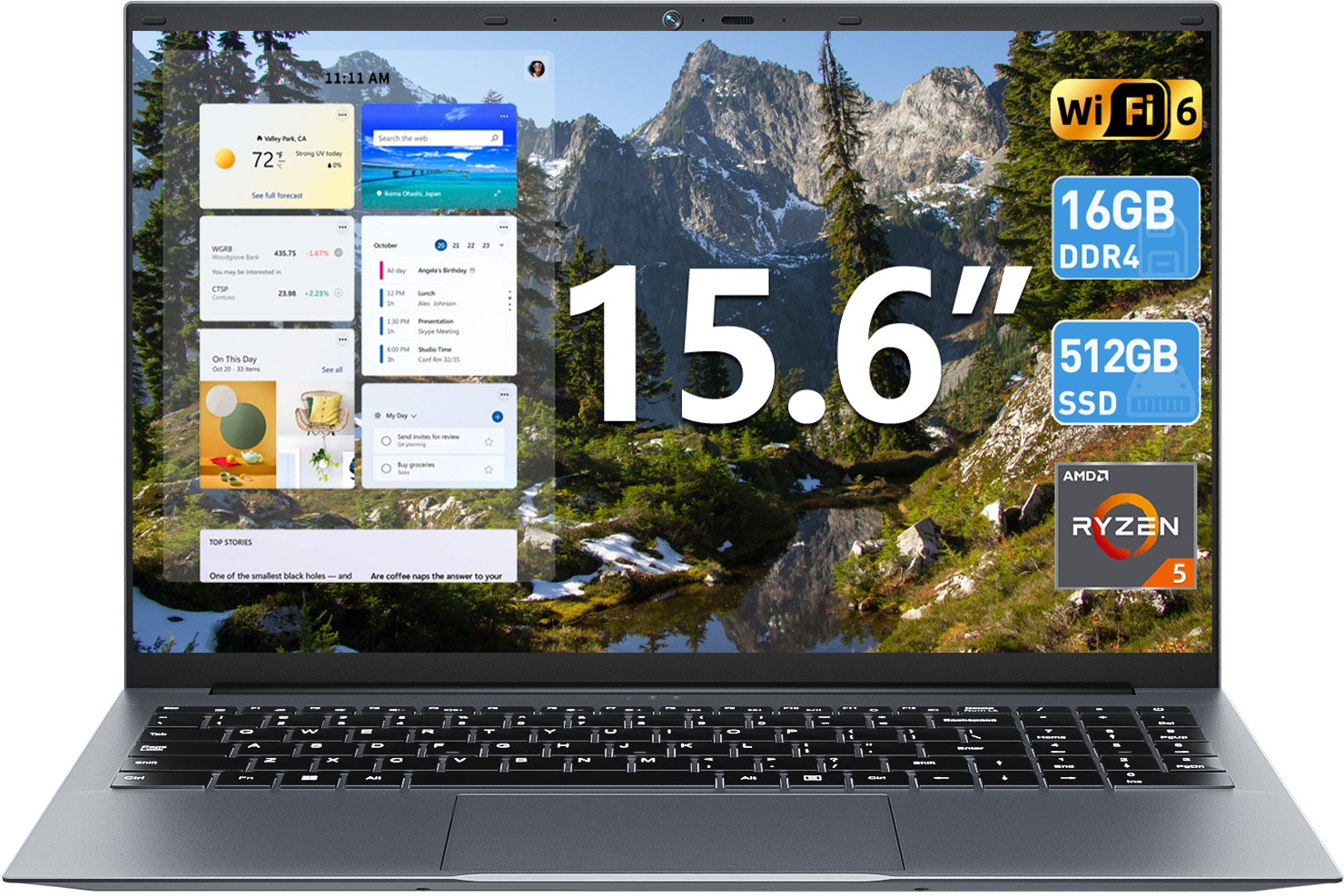 2026 SGIN Laptop Computer 15.6 inch Intel Quad-Core Processor 16GB RAM 512GB SSD