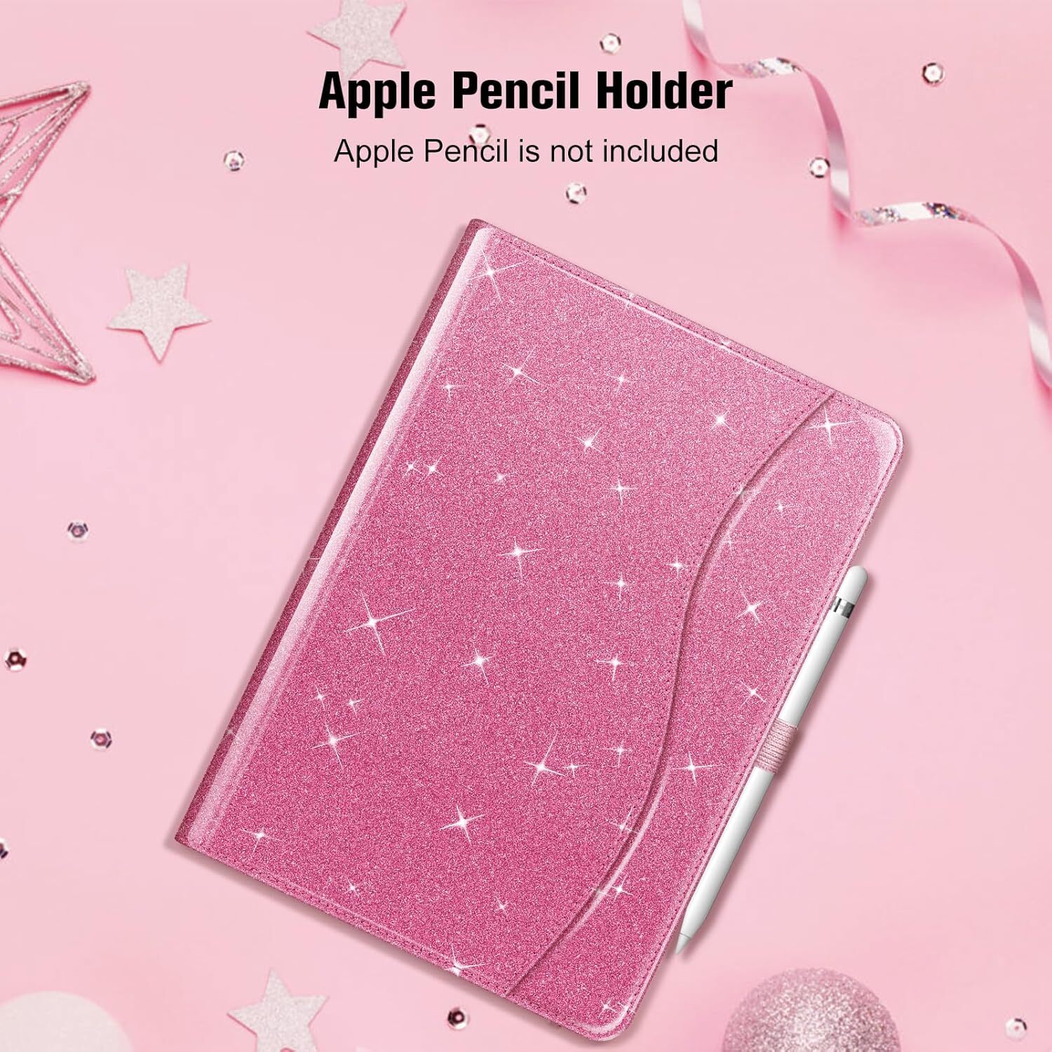 For iPad 9th Gen 2021 Multi-Angle Case Stand Cover with Pocket & Pencil Holder