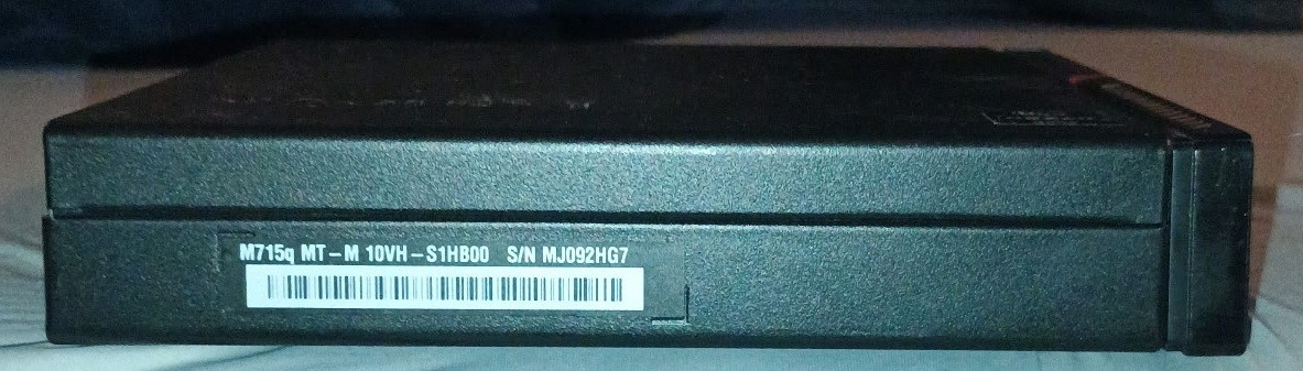 Lenovo ThinkCentre M715q AMD Ryzen 3 PRO 2200GE 3.2GHz 8GB 256GB 10VHS1HB00