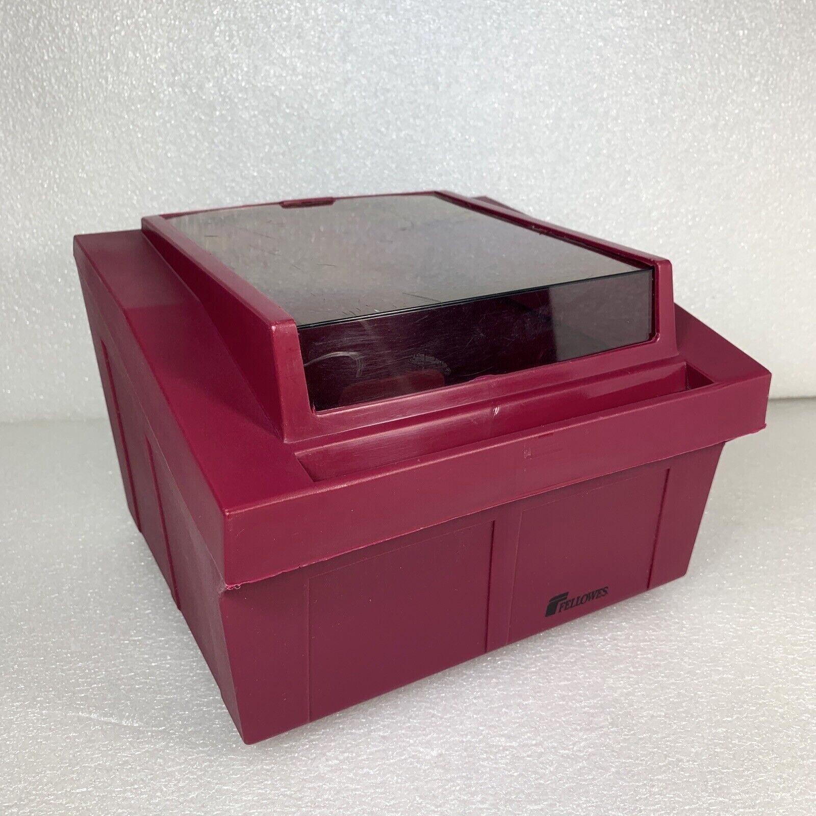 Vintage Fellowes 90111 Red Multi-Media Disk Storage Tray Floppy Holder