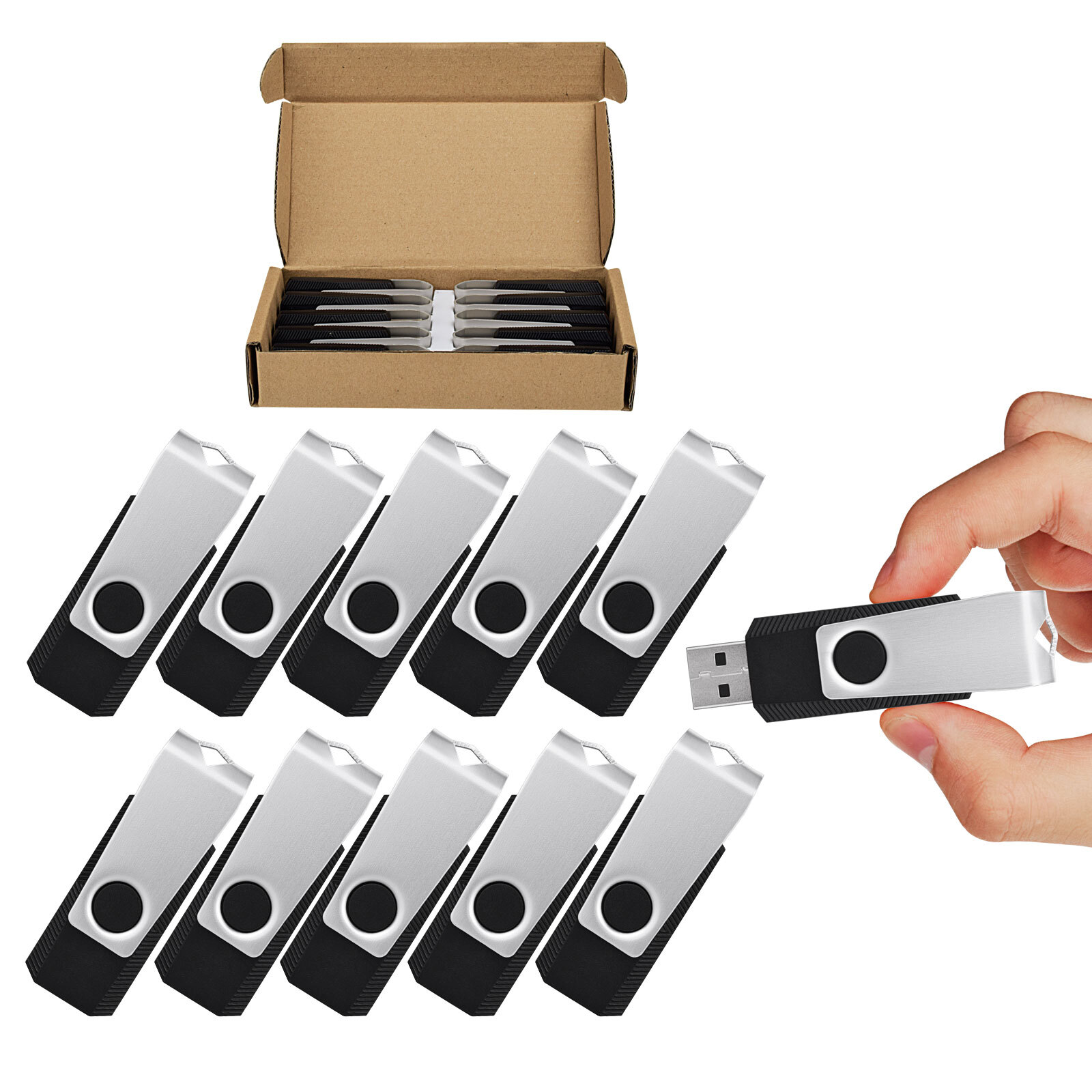Lot 10PCS/5PCS 2GB-64GB USB 2.0 Flash Drives Thumb Pen Drive Memory Stick Drive