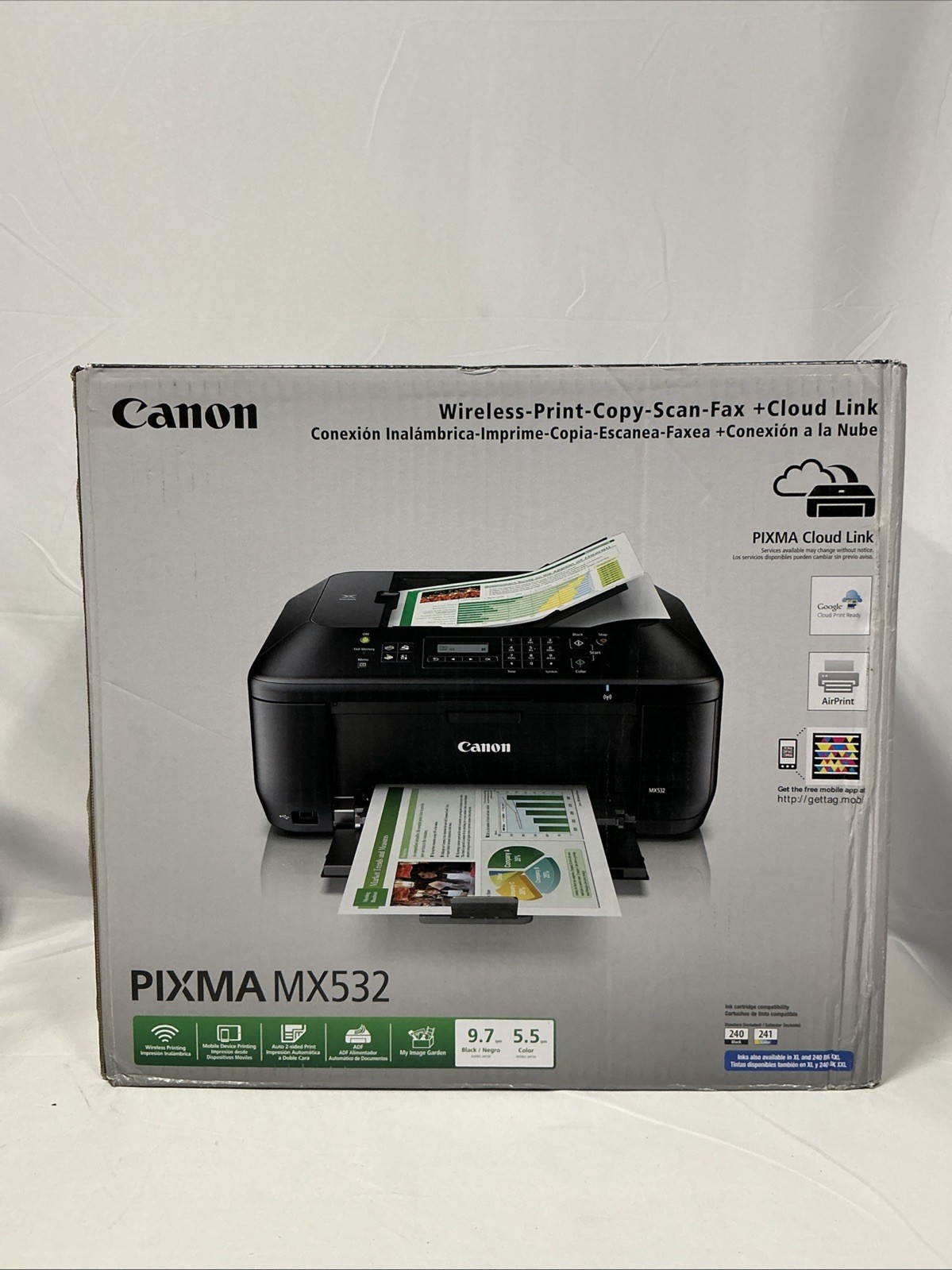 Canon PIXMA MX532 Wireless Colour All-in-One Inkjet Printer