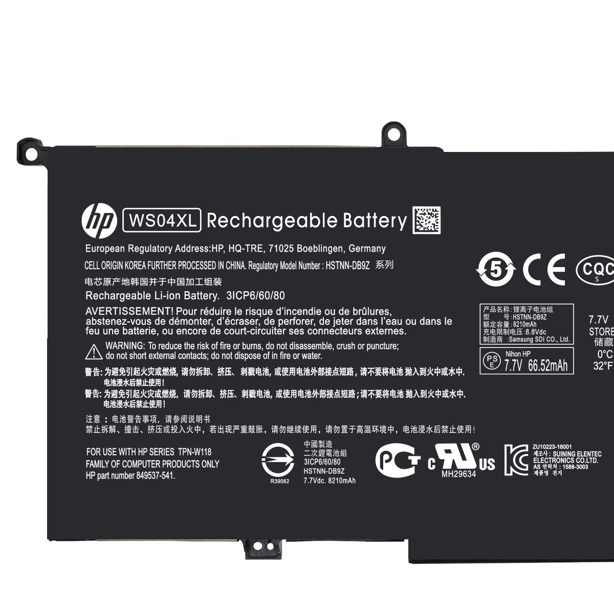 Genuine WS04XL Battery For HP Spectre X360 14-EA 14T-EA HSTNN-DB9Z L97352-2C1