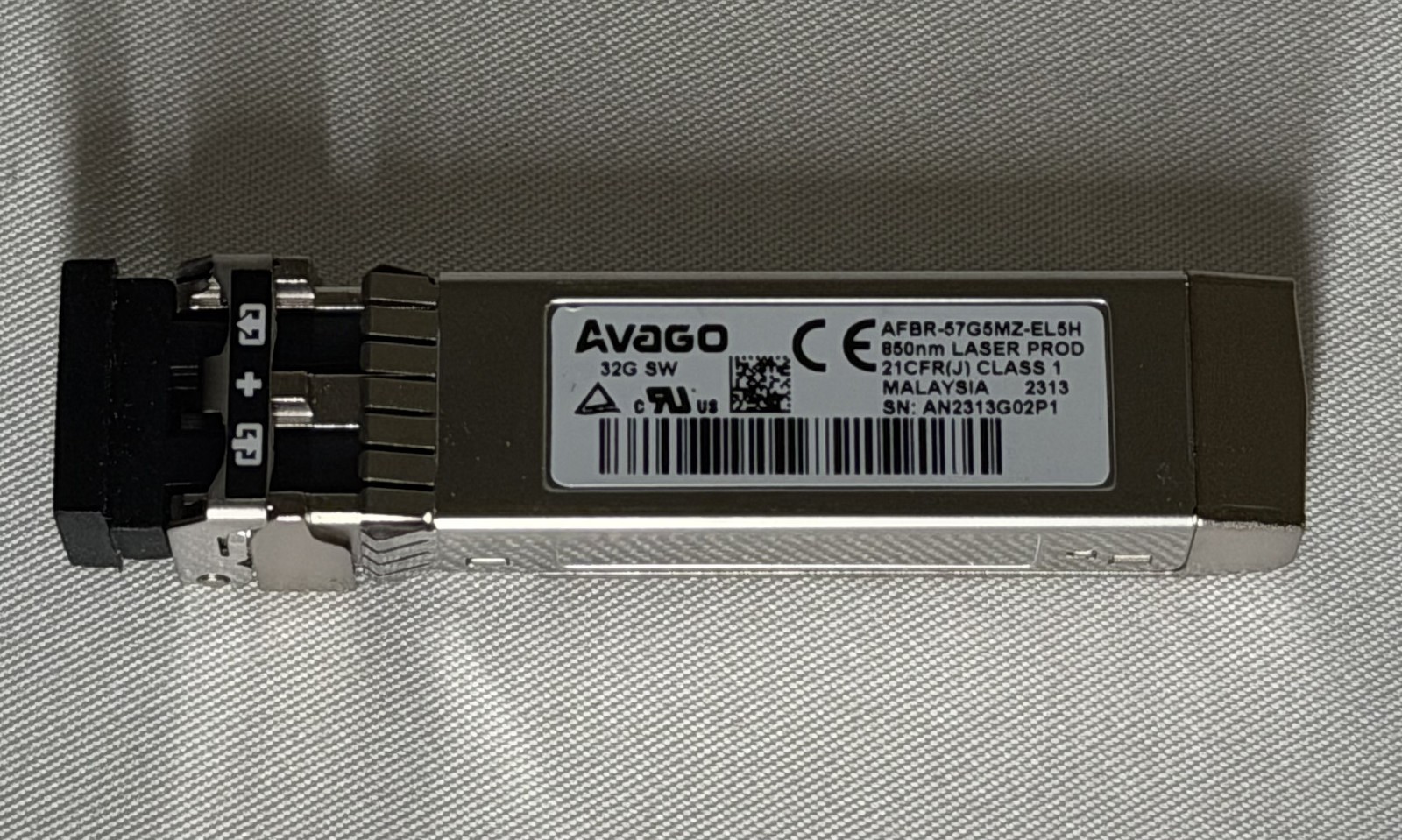 Avago AFBR-57G5MZ-EL5H 32Gb FC SFP+ SW 850nm Fibre Channel Transceiver Open Box