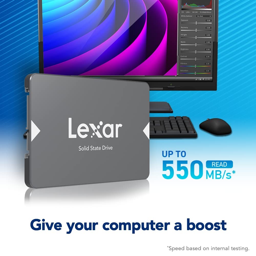 Lexar 256GB NS100 SSD 2.5 Inch SATA III Internal Solid State Drive, Up To 520…
