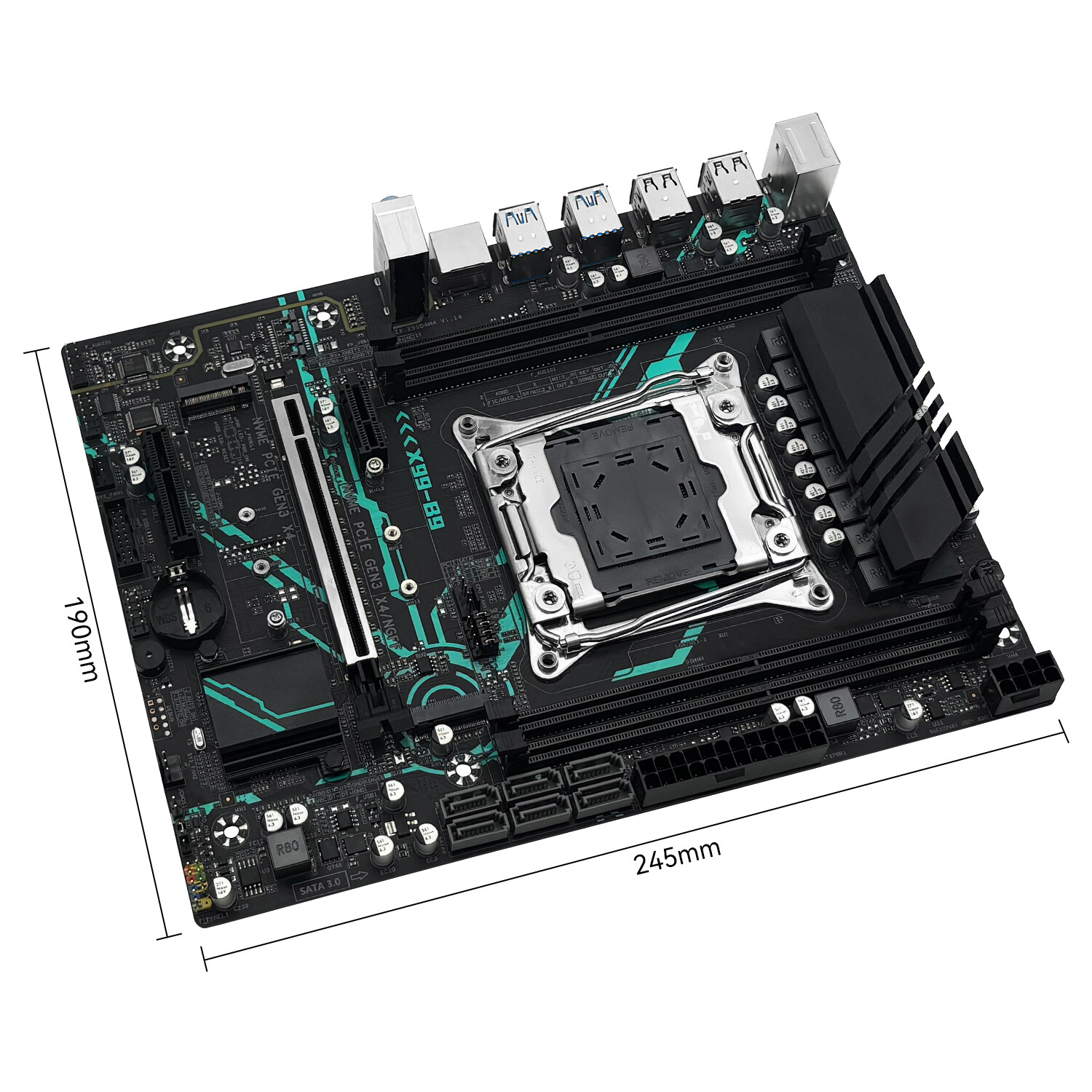 MACHINIST X99 B9 Gaming Motherboard LGA 2011-3 DDR4 Micro ATX for Intel Xeon CPU