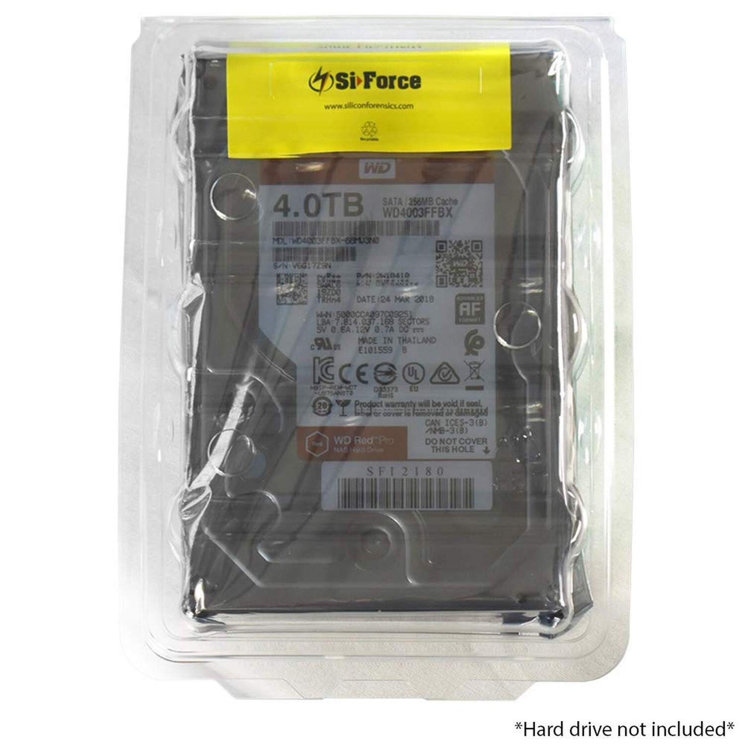 Plastic ESD Clamshell Case for 3.5″ Internal Hard Drives (3.5″ 10 Pack)