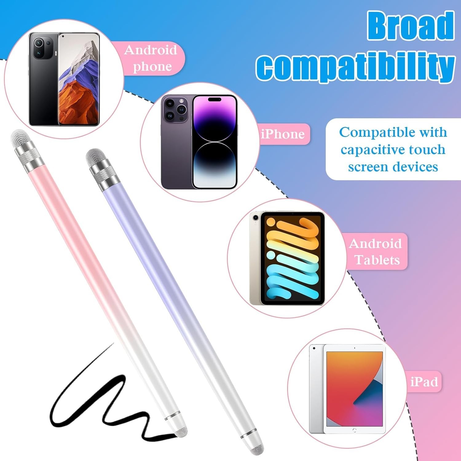 Universal Stylus Pen Set for Touchscreen Devices – Scratch-Proof & Easy Use