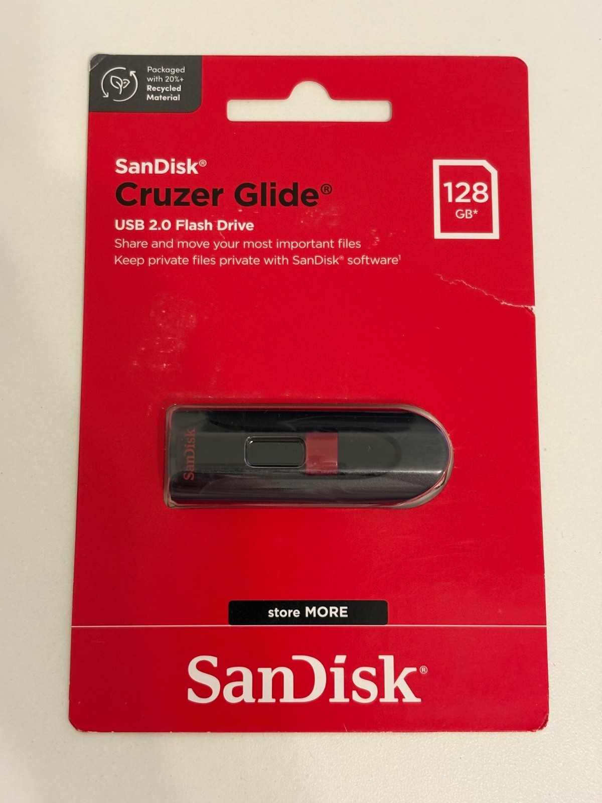 SanDisk 128GB Cruzer Glide USB 2.0 Flash Drive – Free Shipping