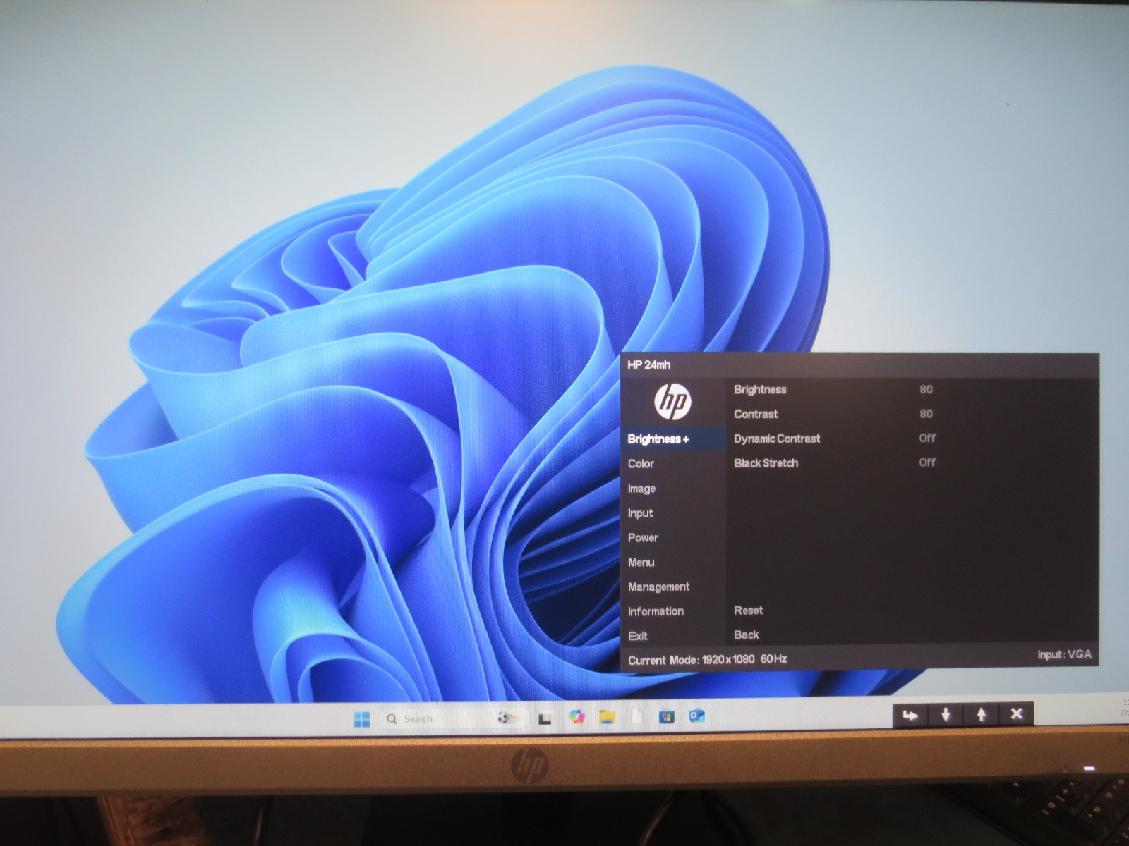 HP 24mh 23.8″ 1080p FHD Computer Monitor Display HDMI VGA DP (B-Grade)