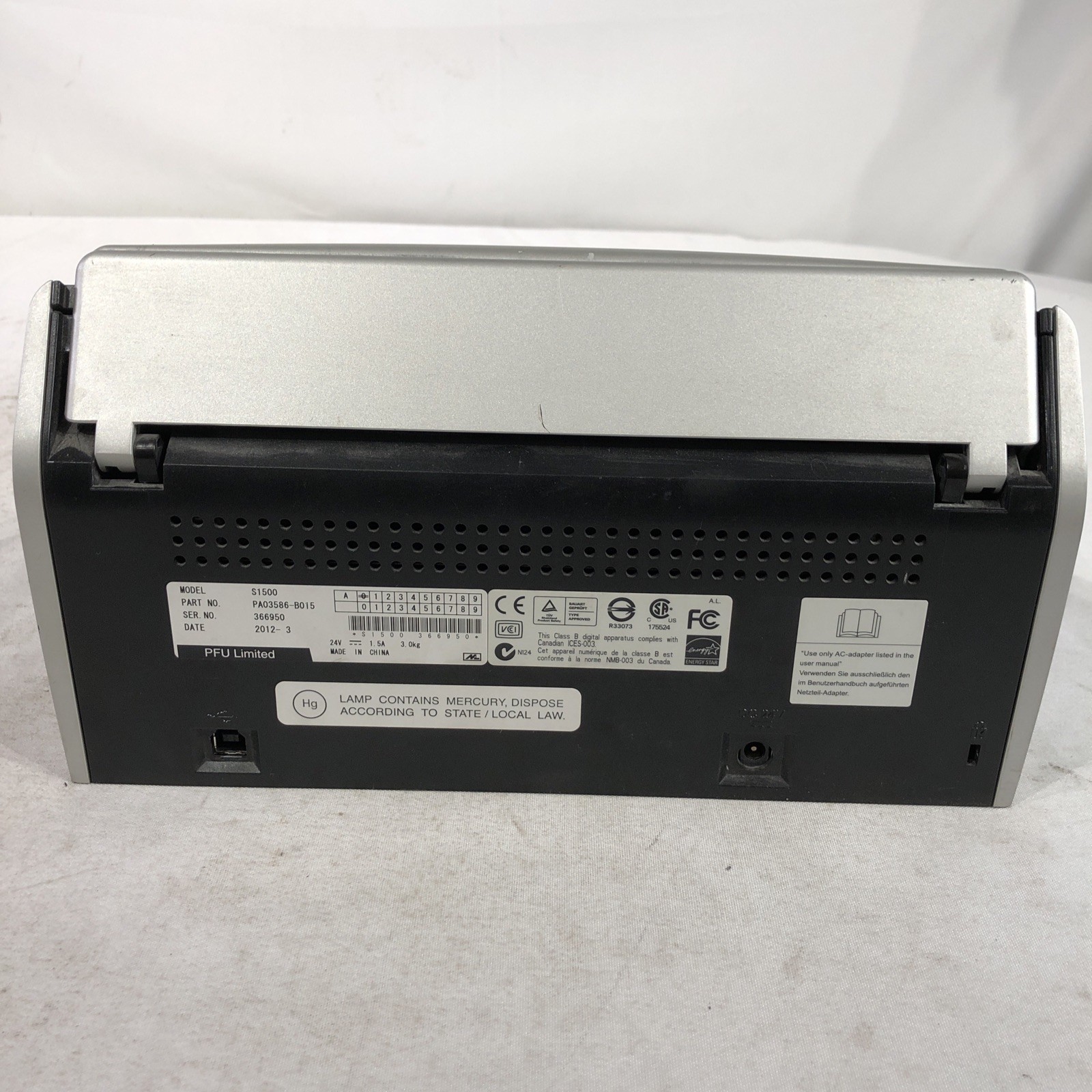 ScanSnap iX500 Document Scanner – Silver