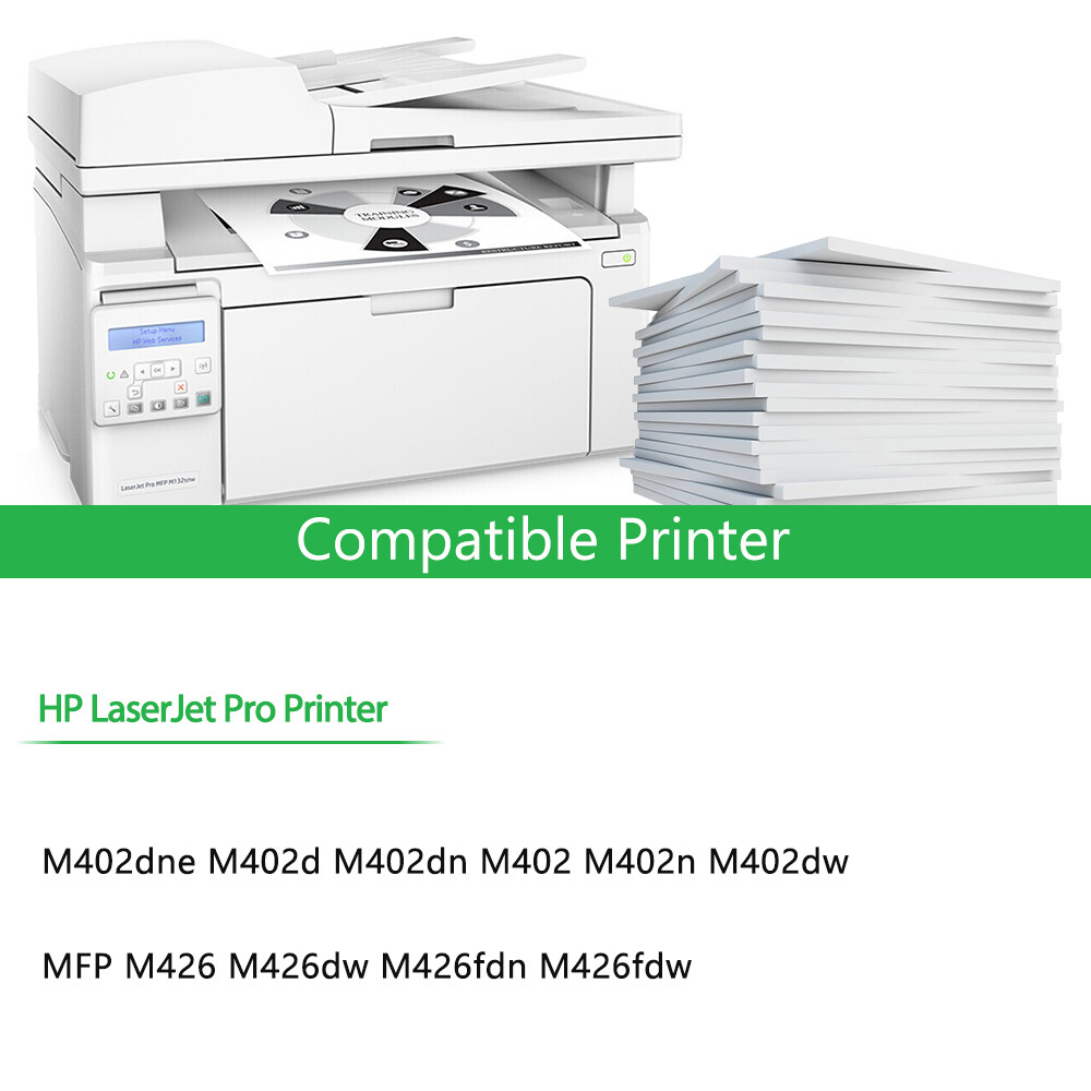 4PK CF226A 26A Black Toner Cartridges for HP Laserjet Pro MFP M426 M426dw Print